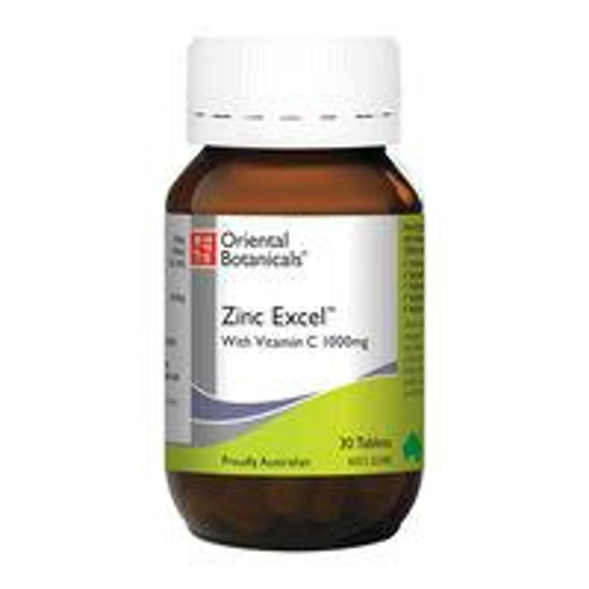 Oriental Botanicals Zinc Excel Tablets 30