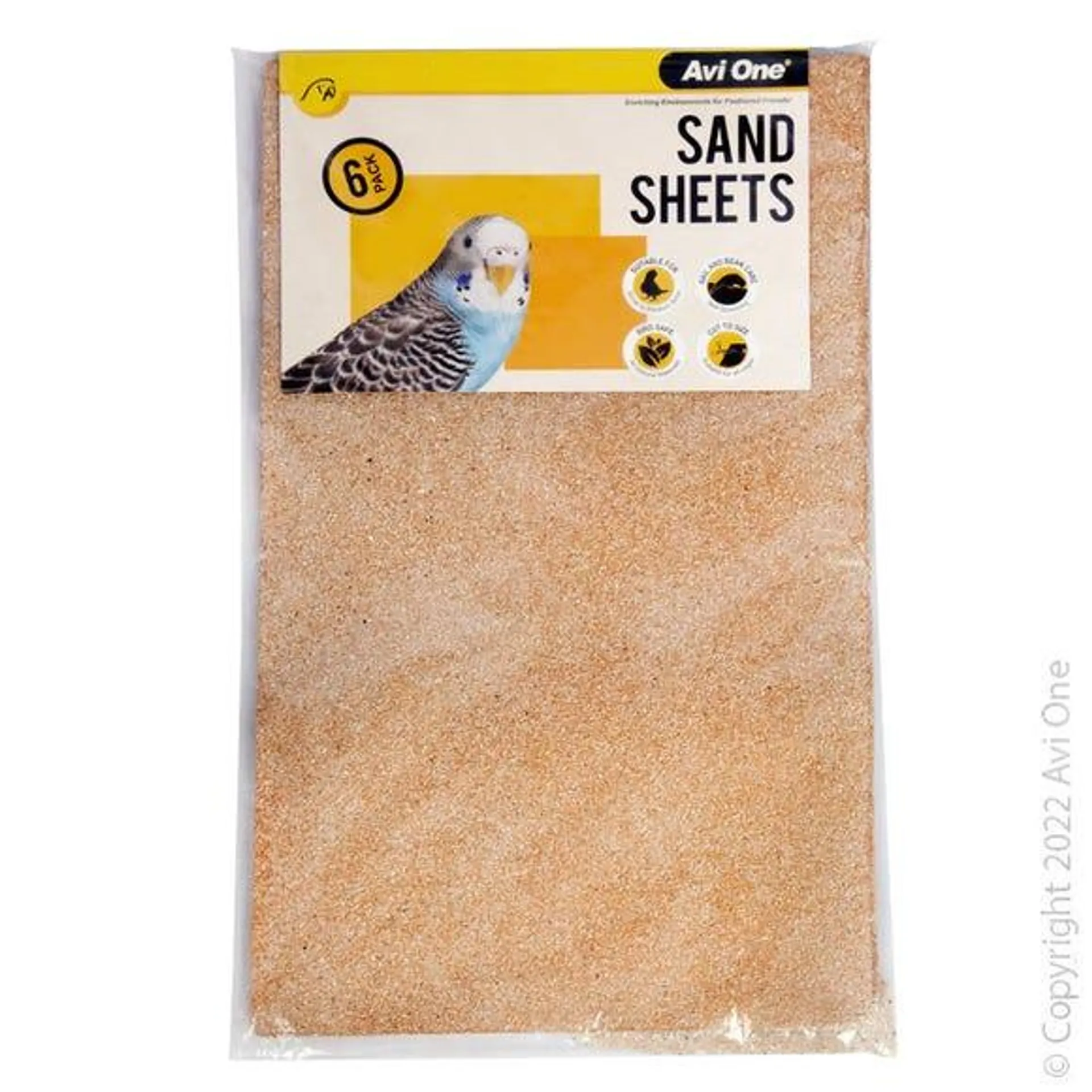 AVI ONE Bird Sand Sheet 6pk