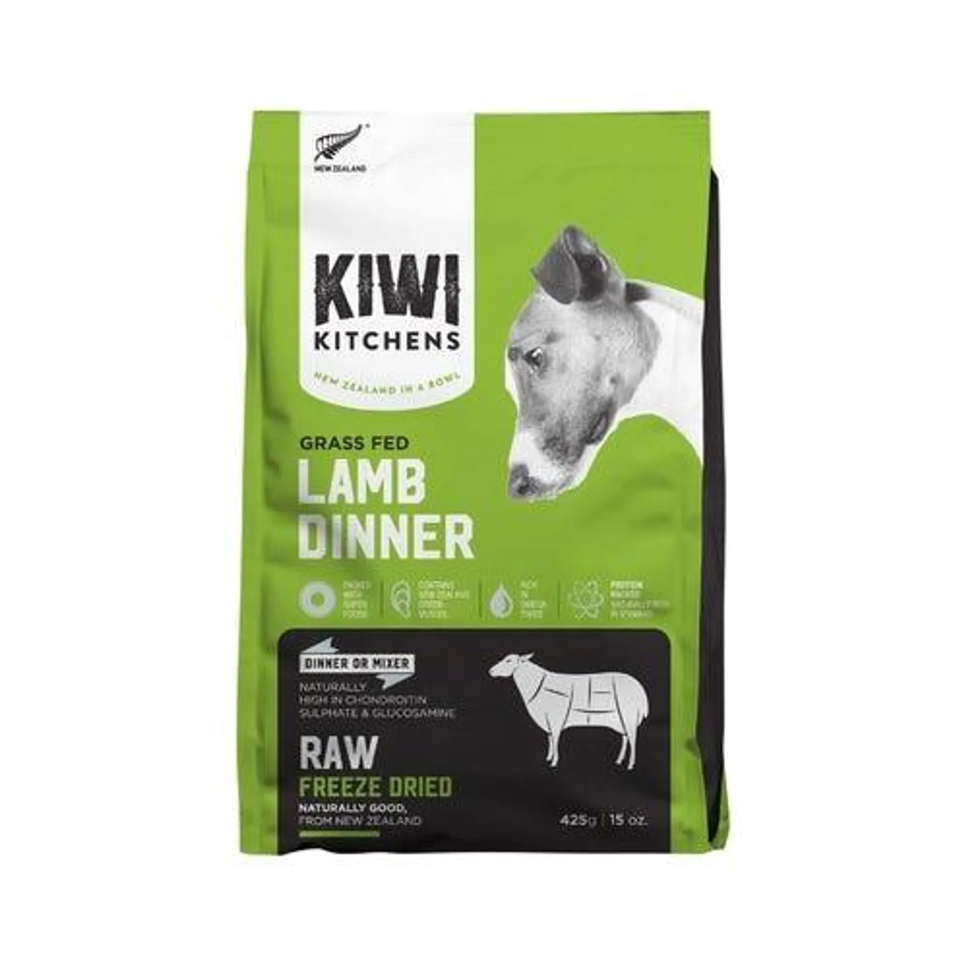KIWI KITCHENS Dog Freeze Dried Lamb 425g