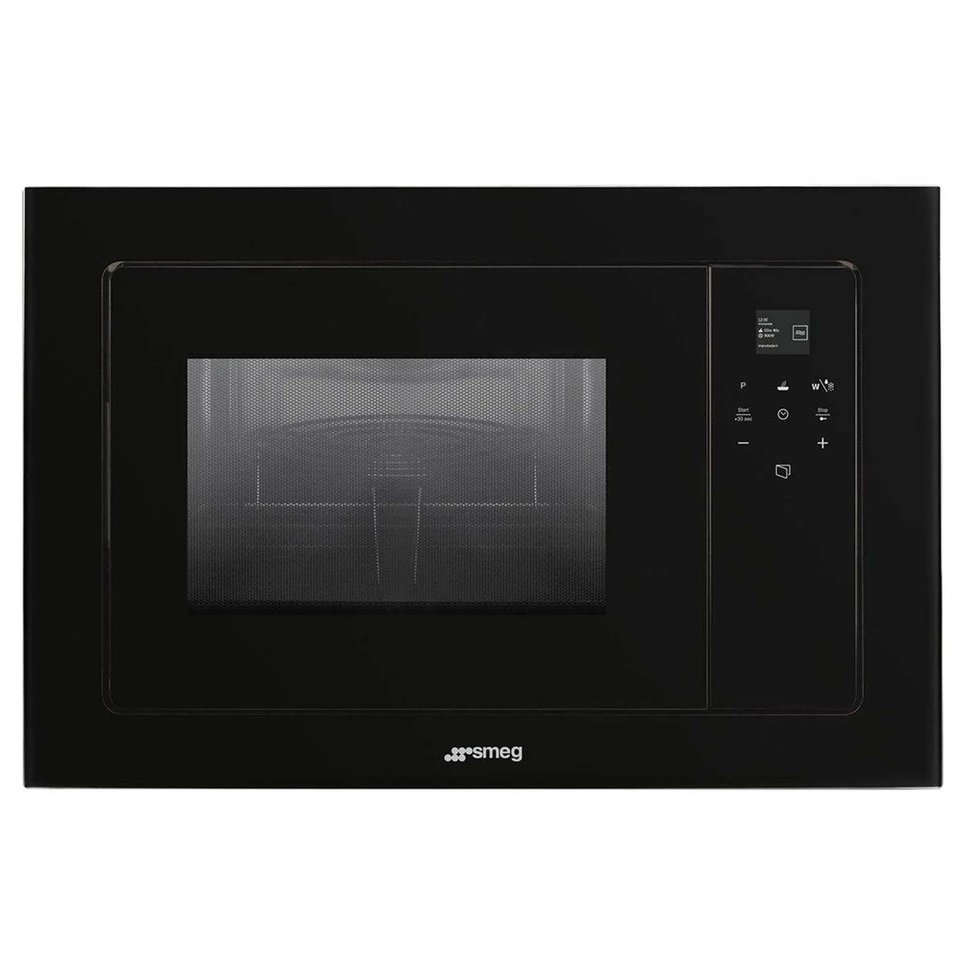 Smeg Linea Built-in Microwave Oven - Black FMIA120B3