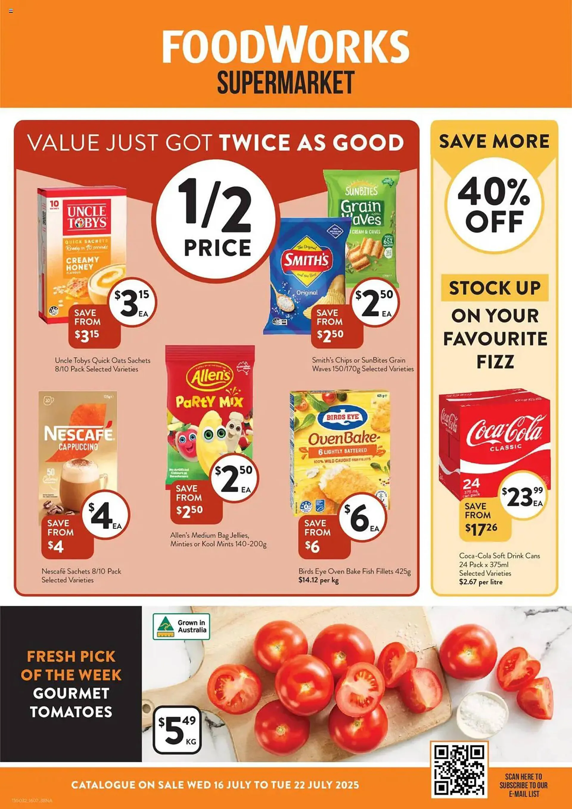 Foodworks catalogue - Catalogue valid from 16 July to 22 July 2025 - page 1
