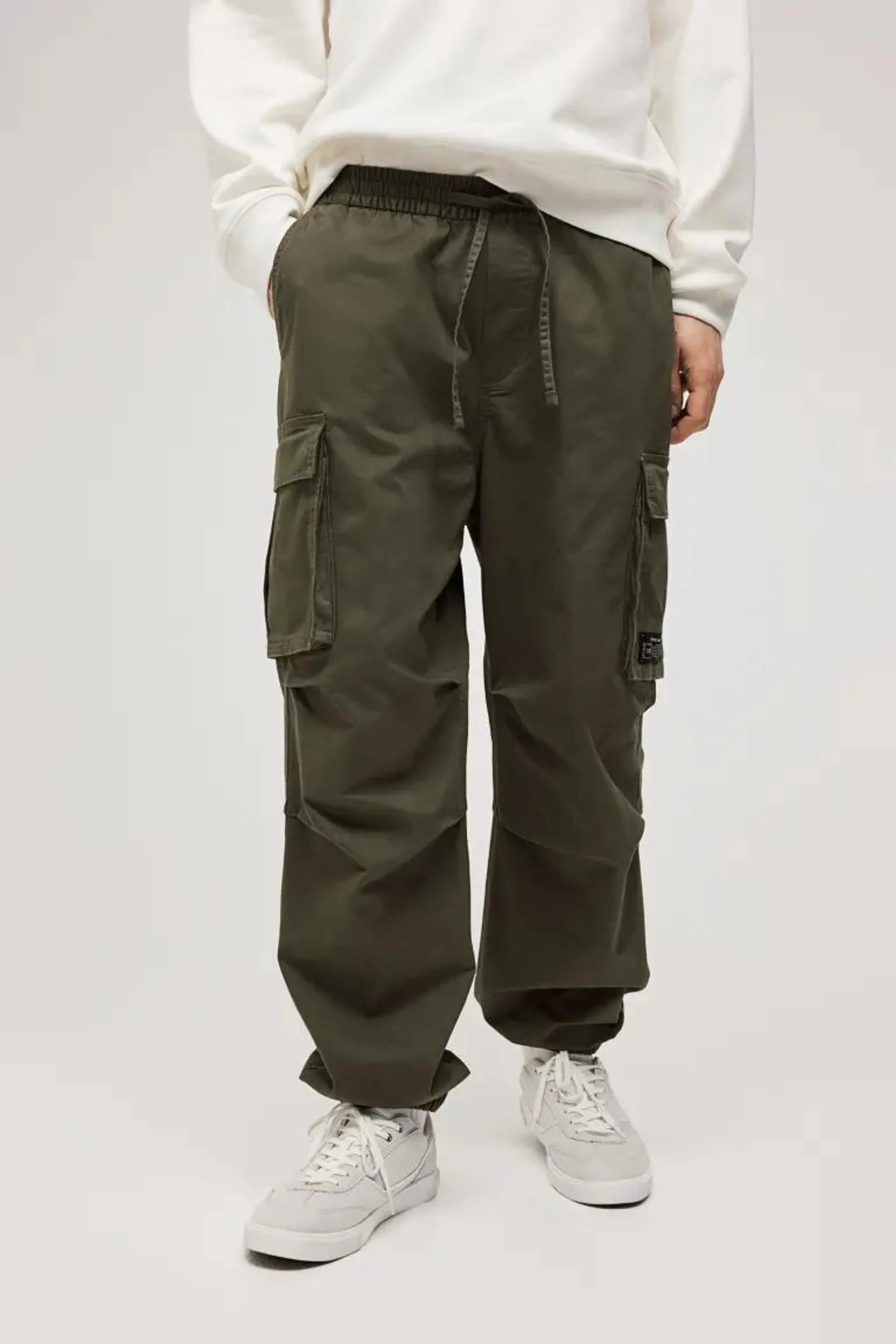 Relaxed Fit Cotton Cargo Joggers