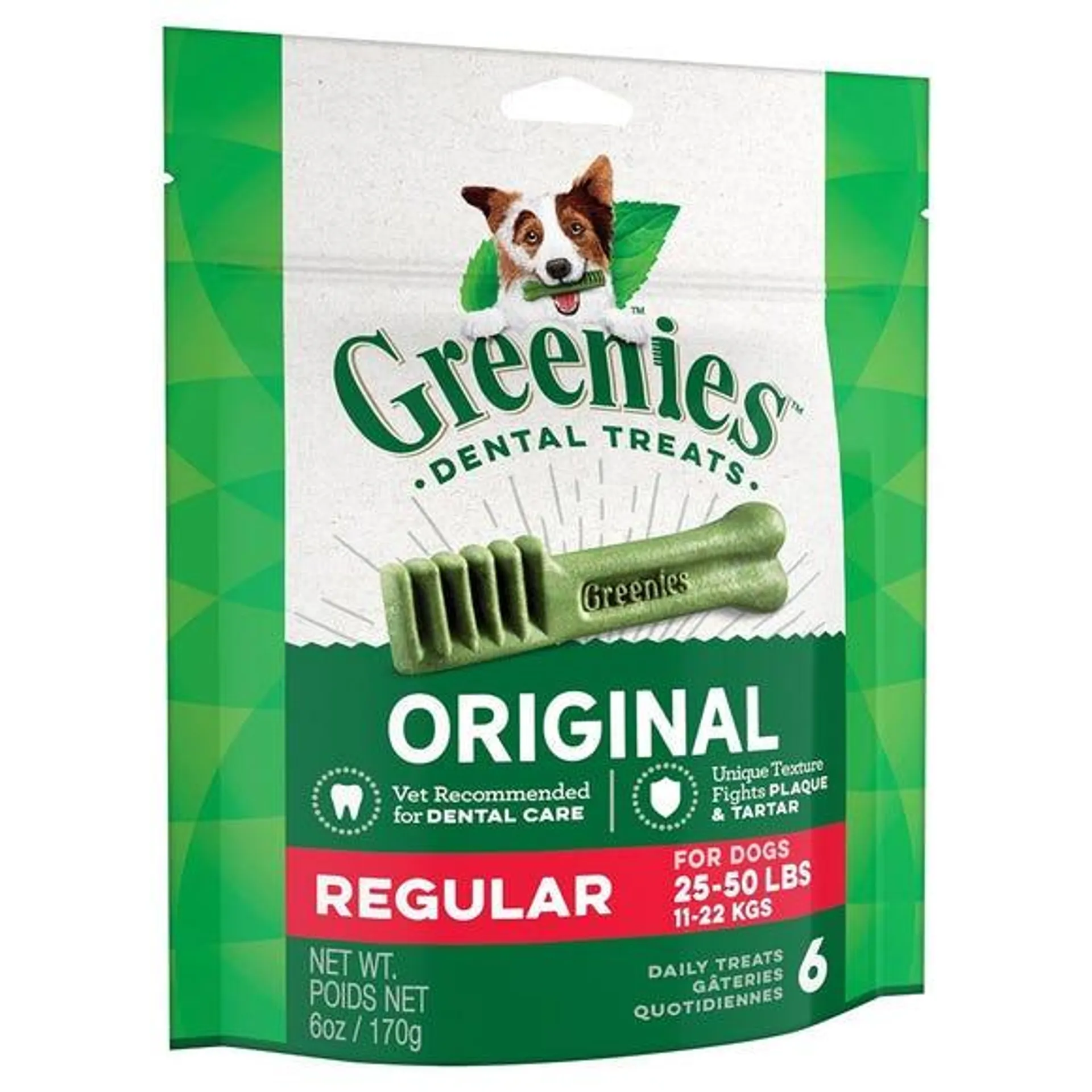 GREENIES Dog Original Dental Treats Regular 170g