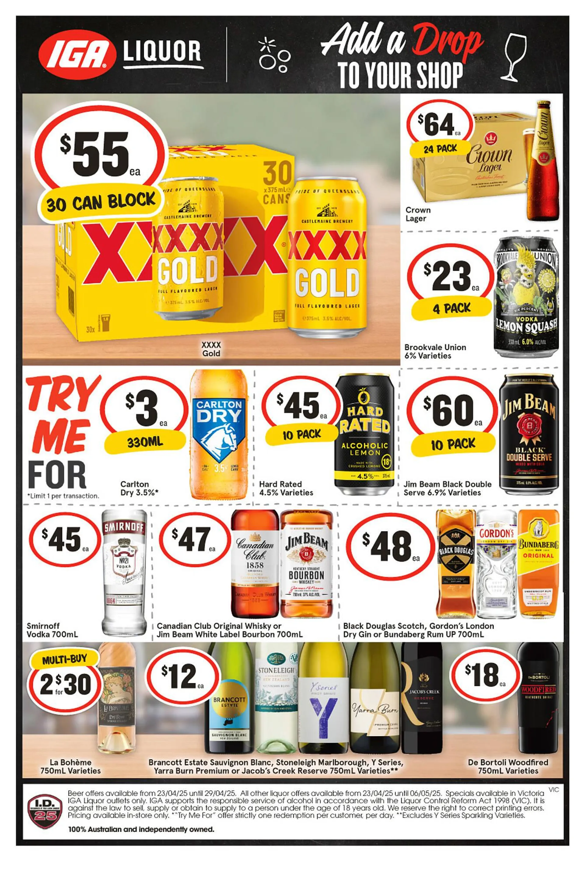 IGA Liquor catalogue - 1