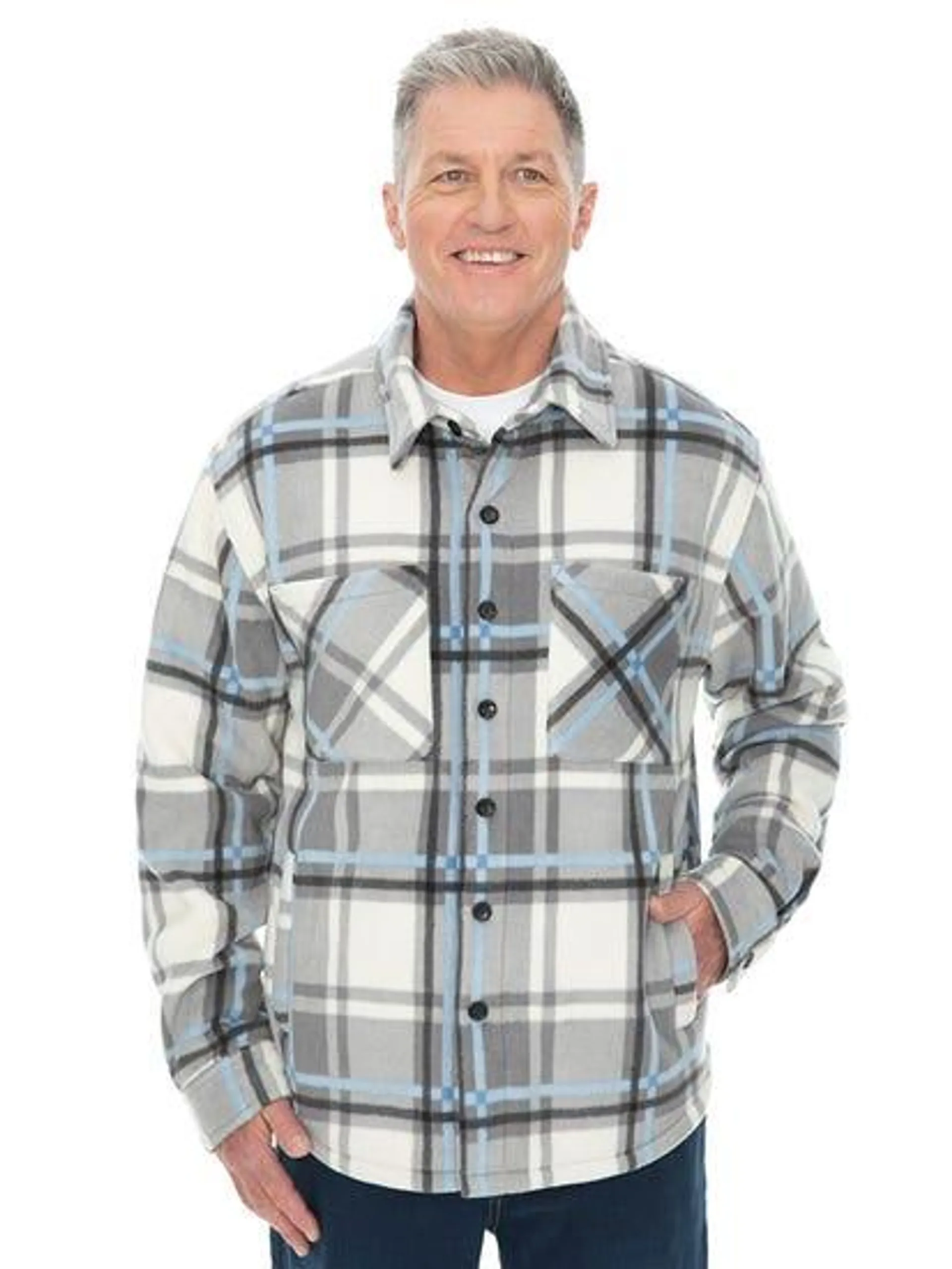 Lowes Shacket Blue Check