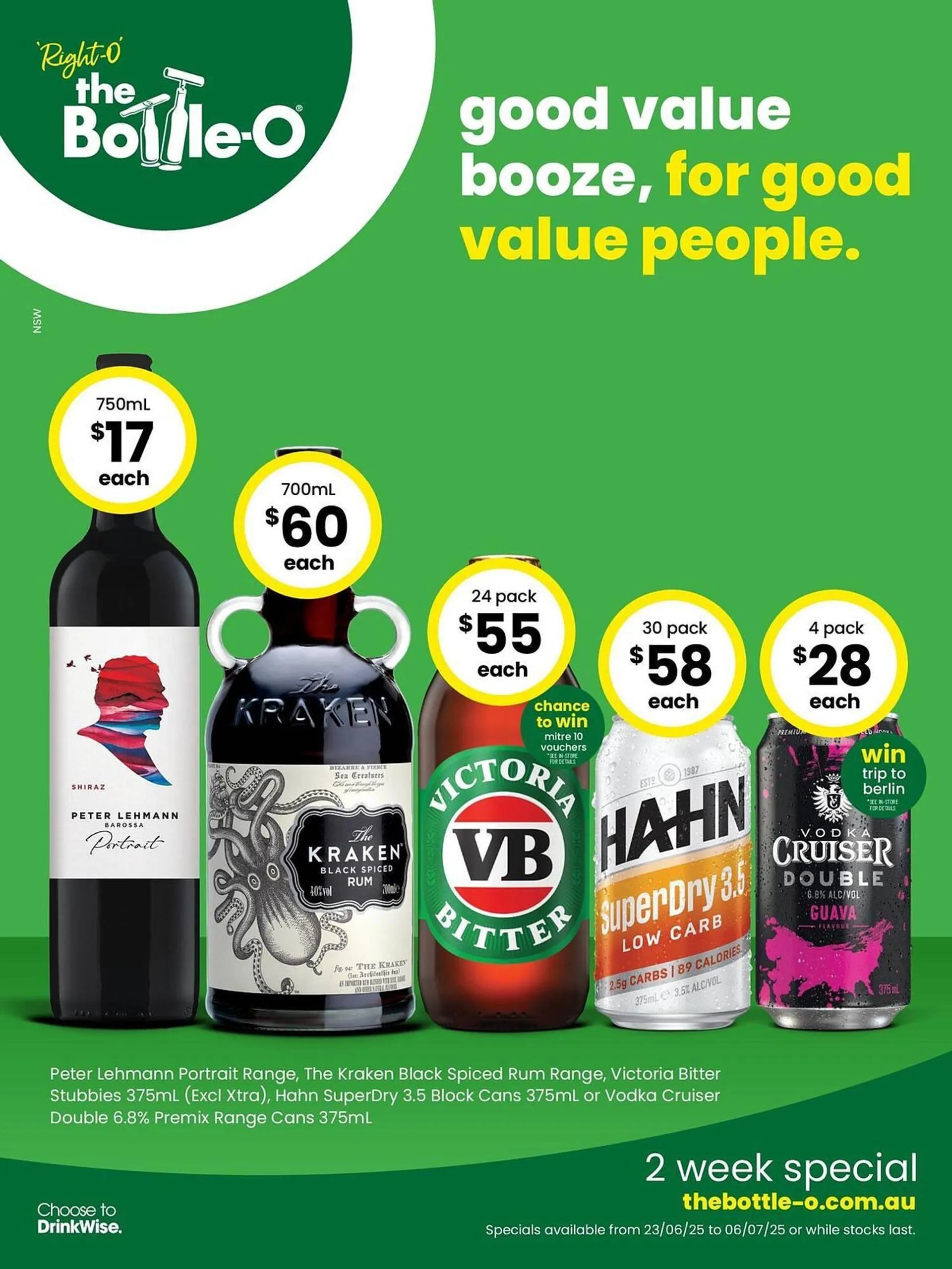 The Bottle O catalogue - Catalogue valid from 23 June to 6 July 2025 - page 1