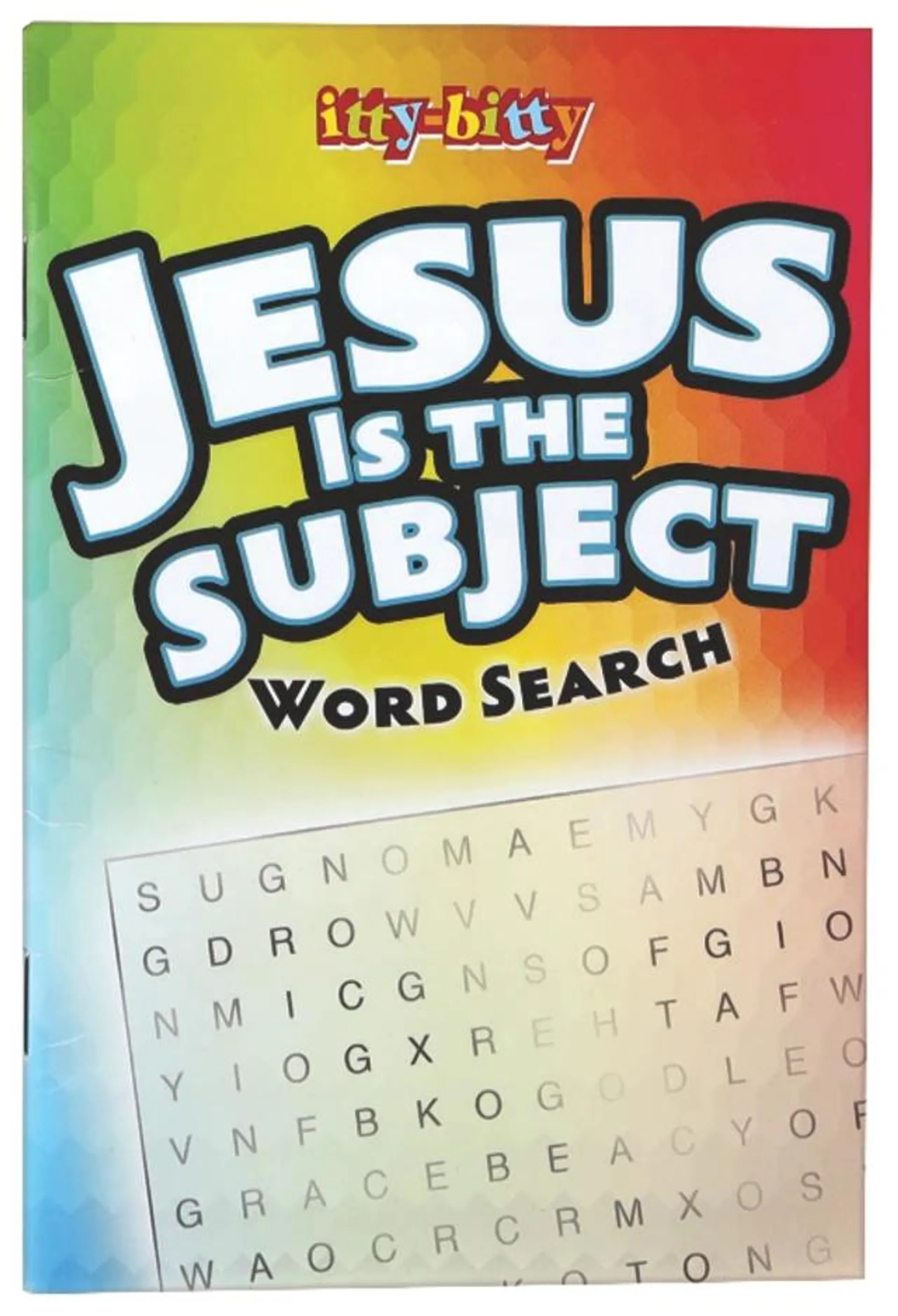 Activity Book Jesus is the Subject Word Search Puzzles (Ages 5-10) (Itty Bitty Bible Series)