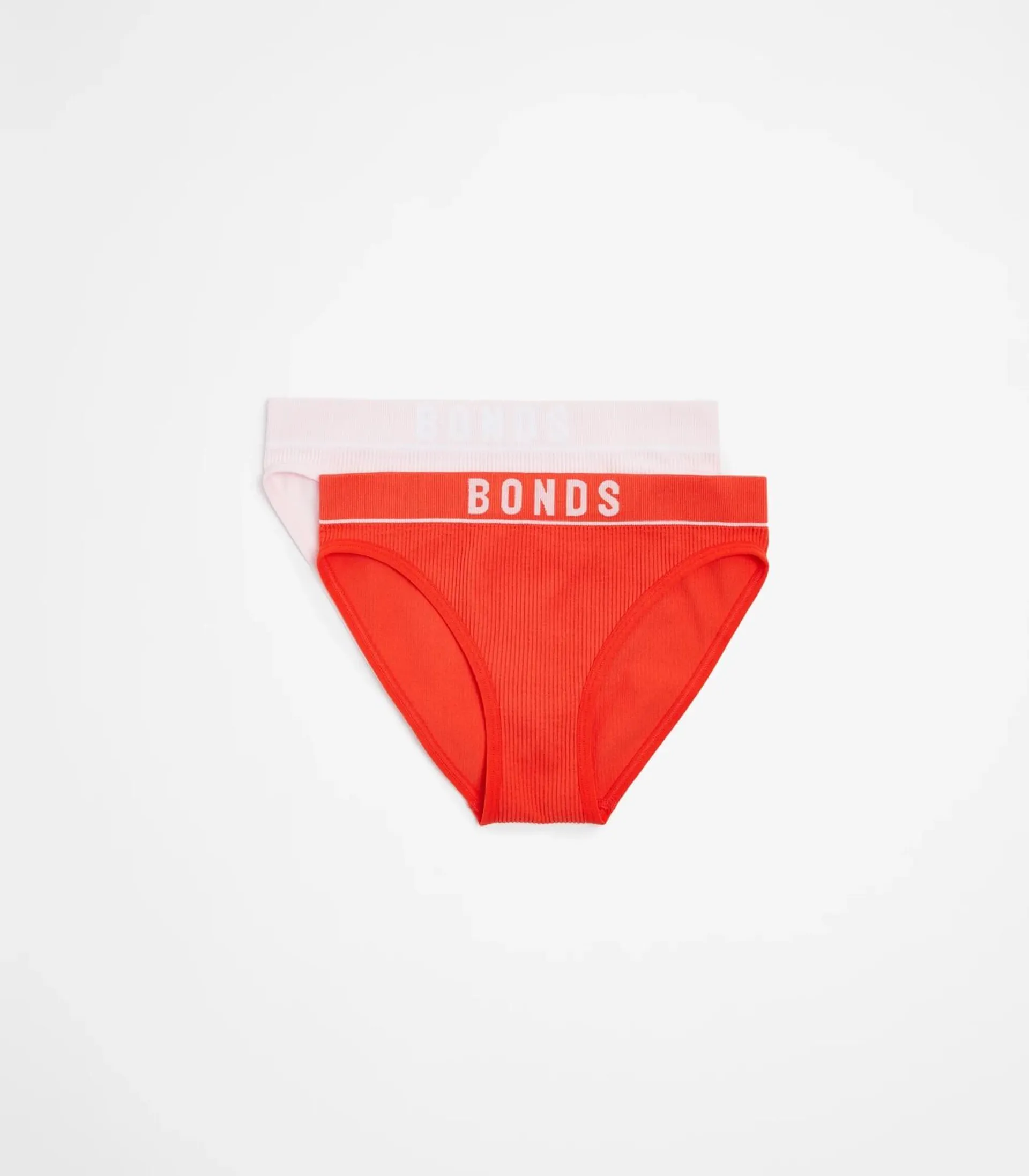 Bonds Girls Retro Rib Bikini Briefs 2 Pack