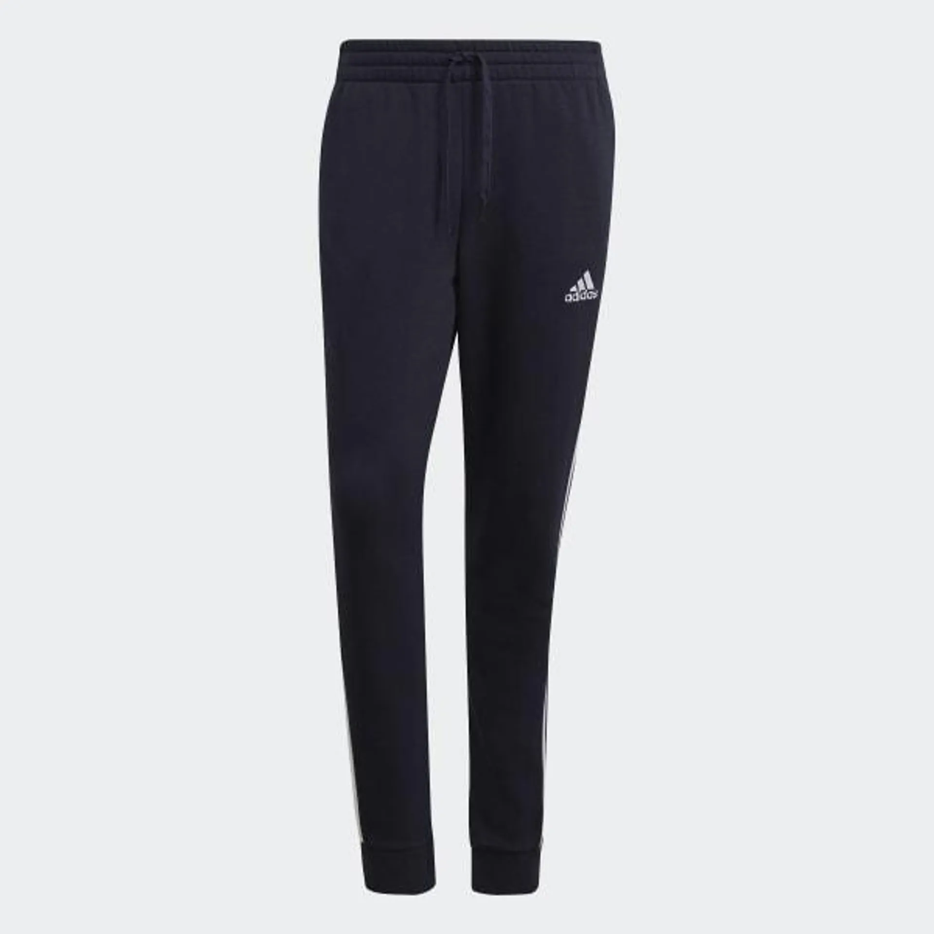 Essentials Fleece Tapered Cuff 3-Stripes Pants