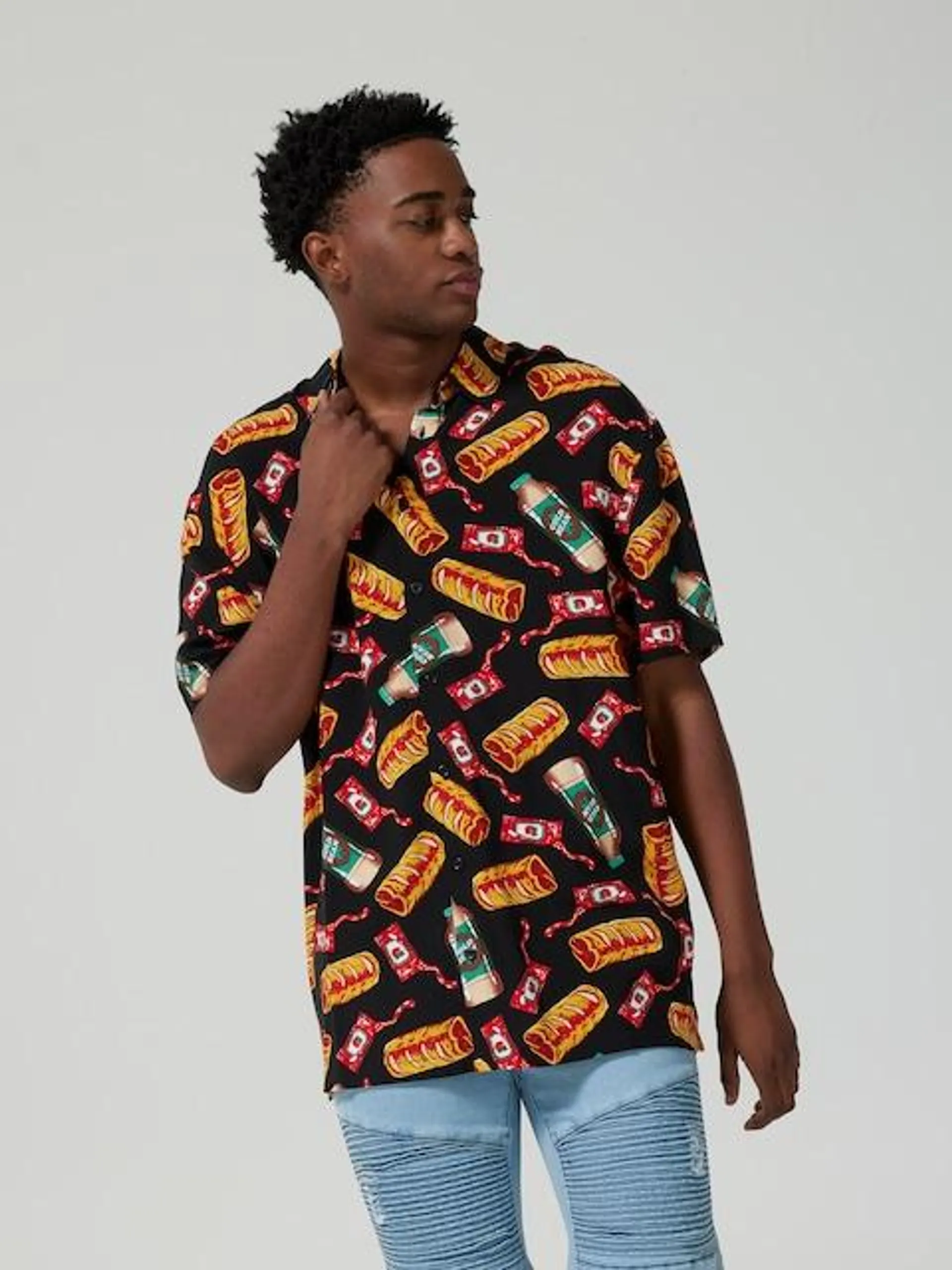 Food Sausage Roll Resort Shirt