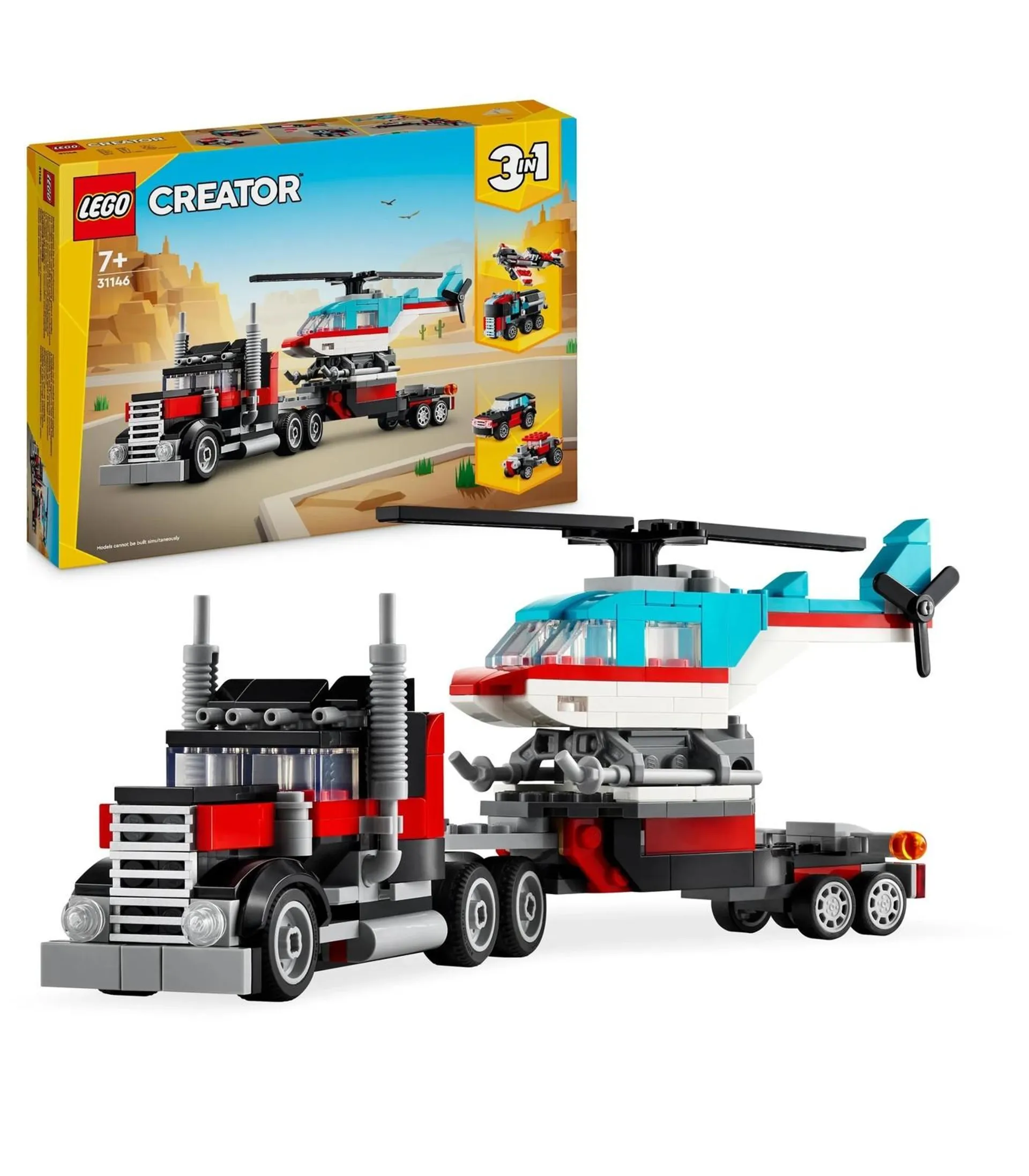 LEGO® Creator Flatbed Truck with Helicopter 31146