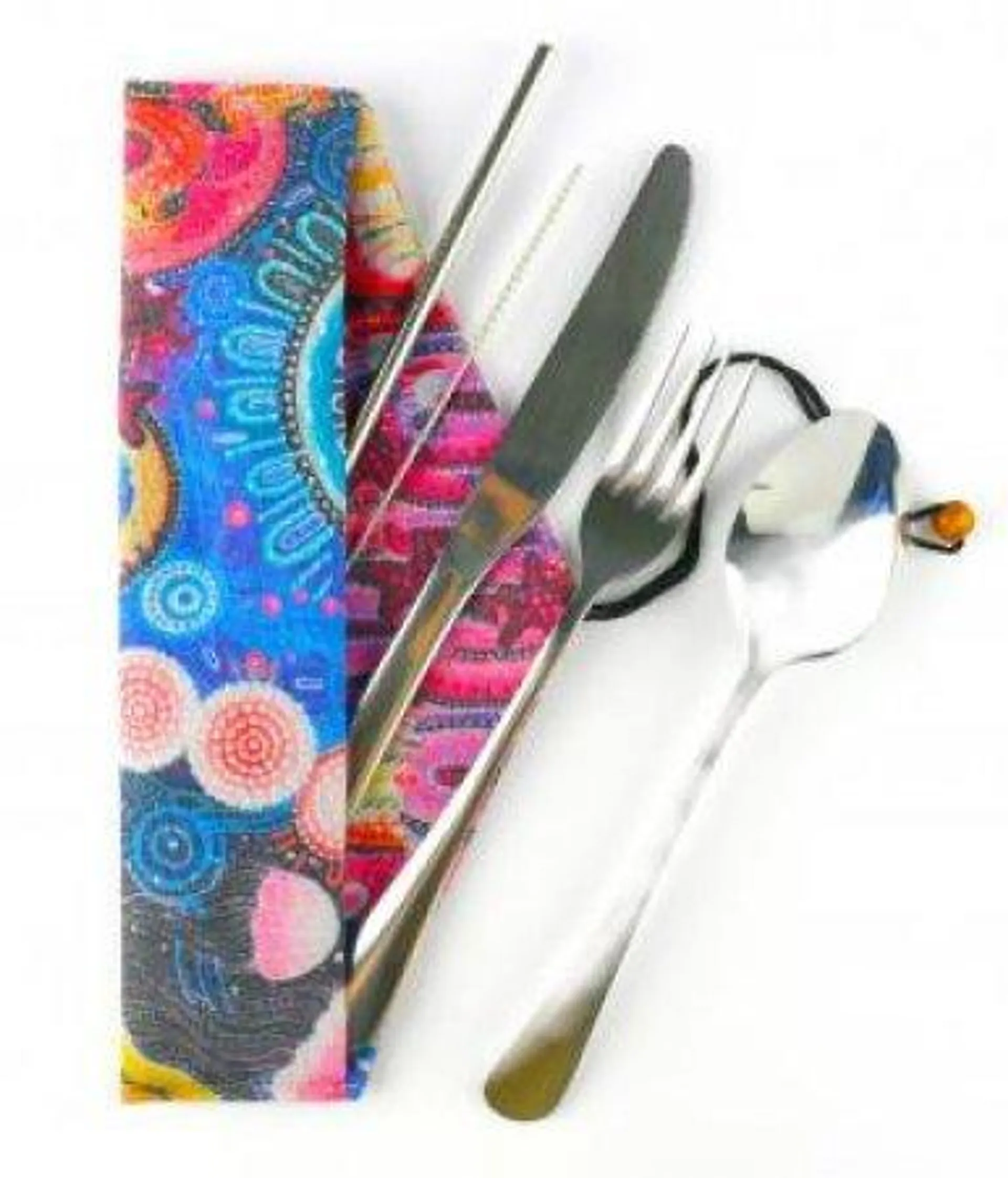 Indigenous Art Series Cutlery Set - Swim