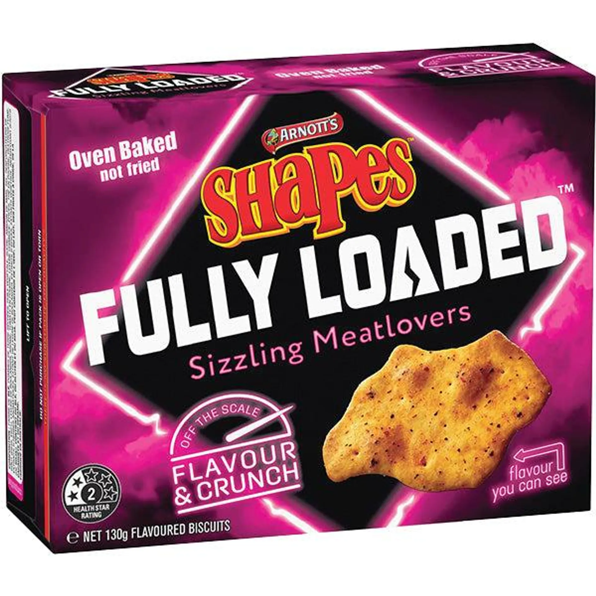 Arnotts Shapes Fully Loaded Meatlovers 130g