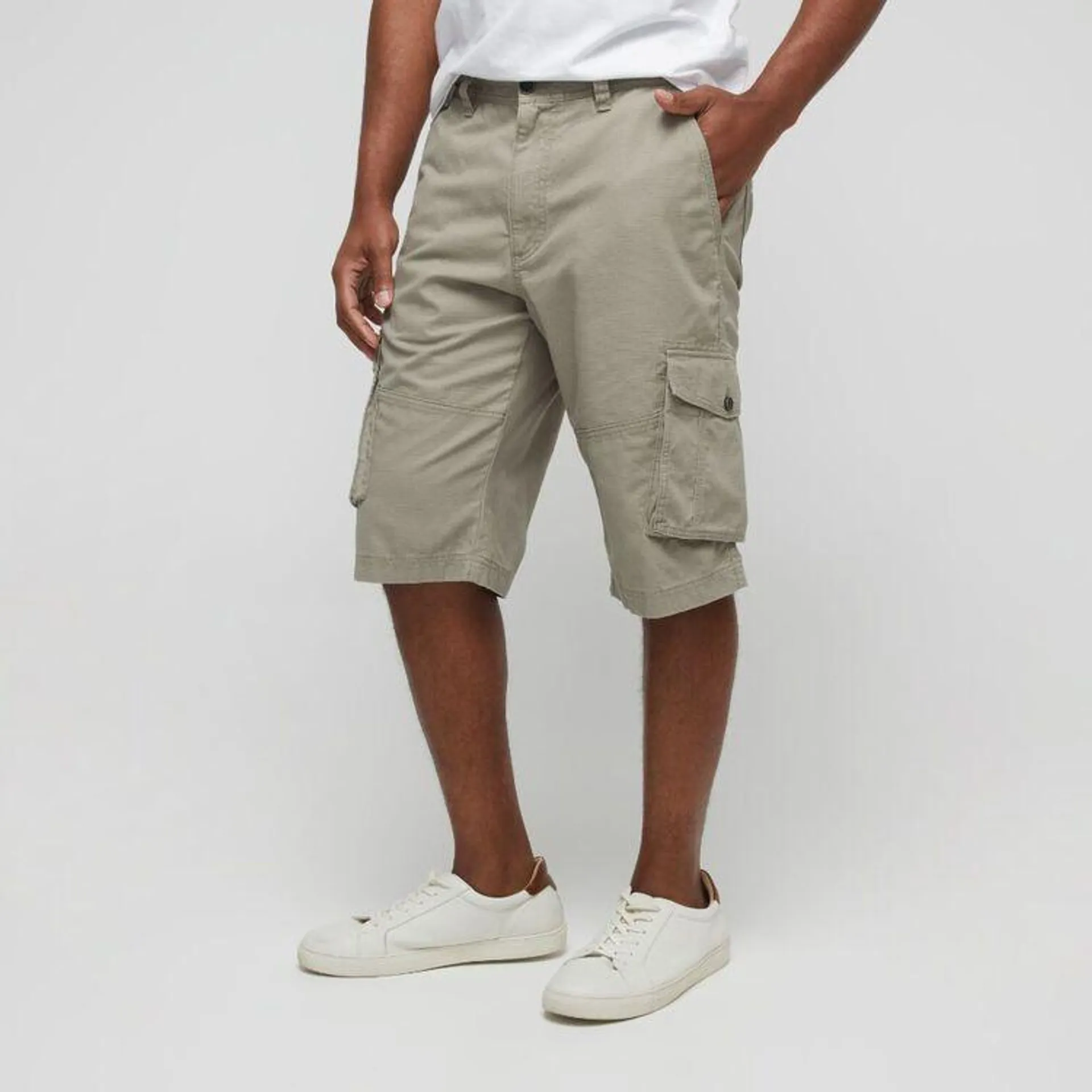 JC Lanyon Men's Ripstop Cargo Shorts Taupe