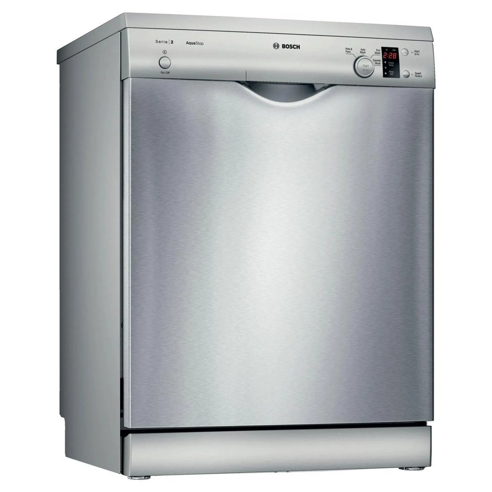 Bosch Series 2 Free-standing Dishwasher 60 cm Silver Inox. SMS24AI01A