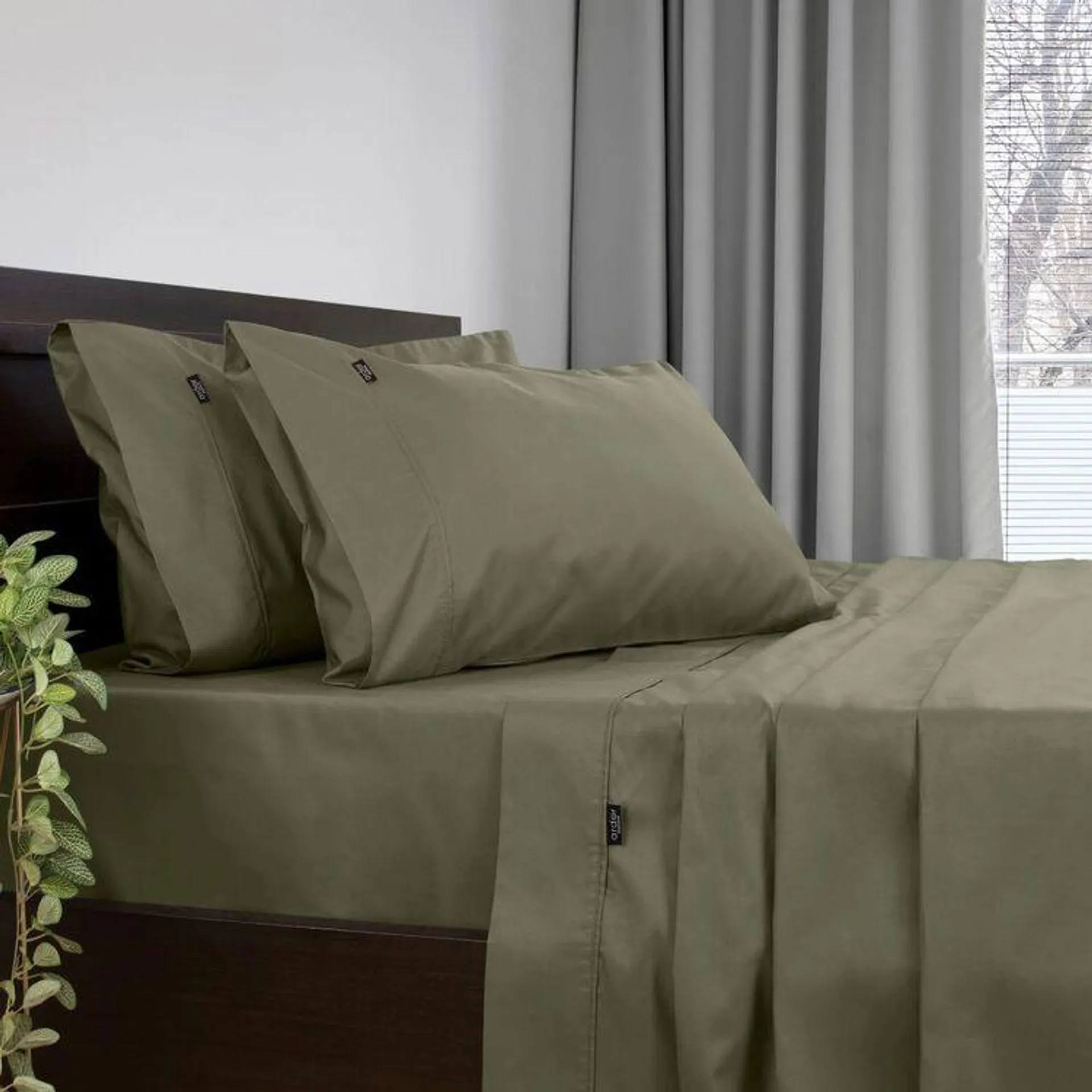 Ardor 2000 Thread Count Cotton Rich Sheet Set Eucalyptus