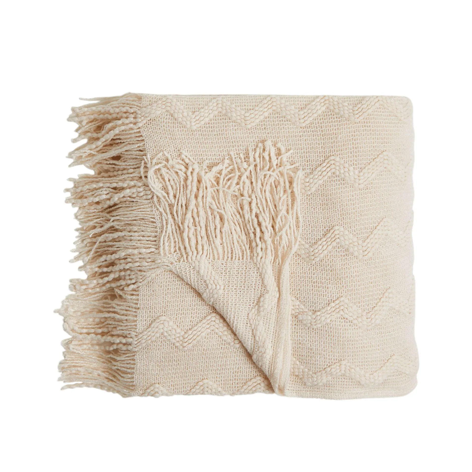 Tully Chevron Throw Cream 130x170cm