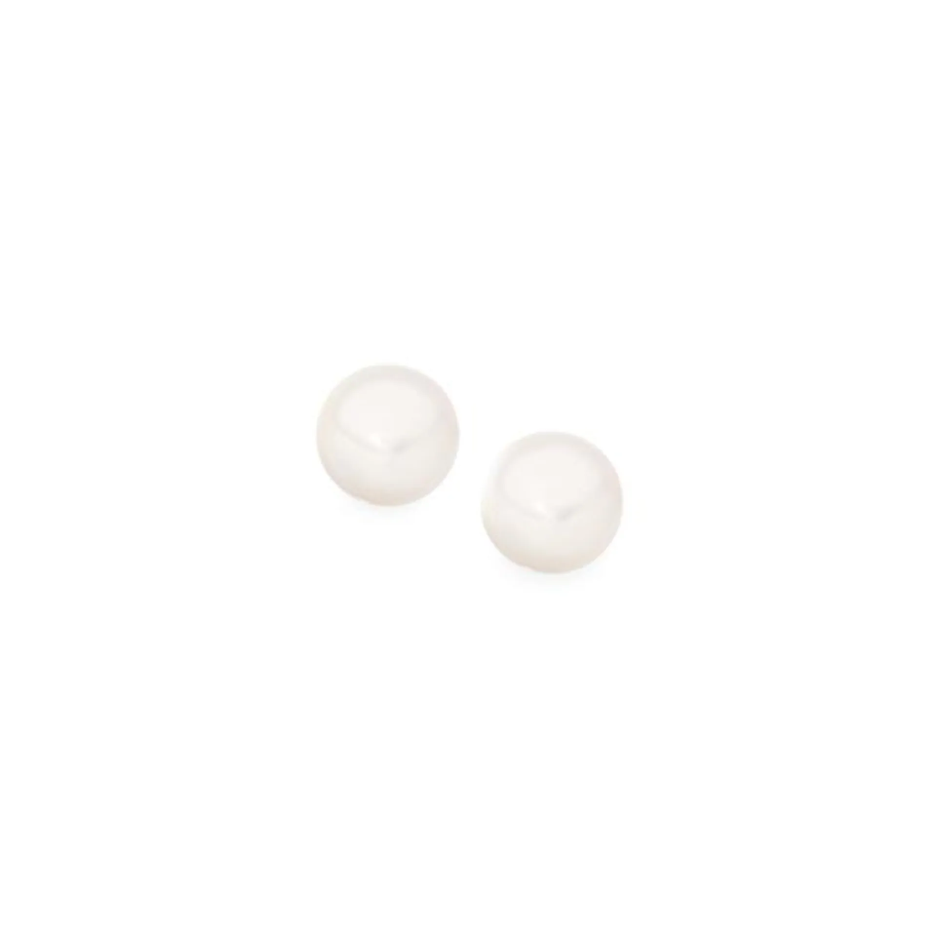 Silver 6mm White Fresh Water Pearl Studs