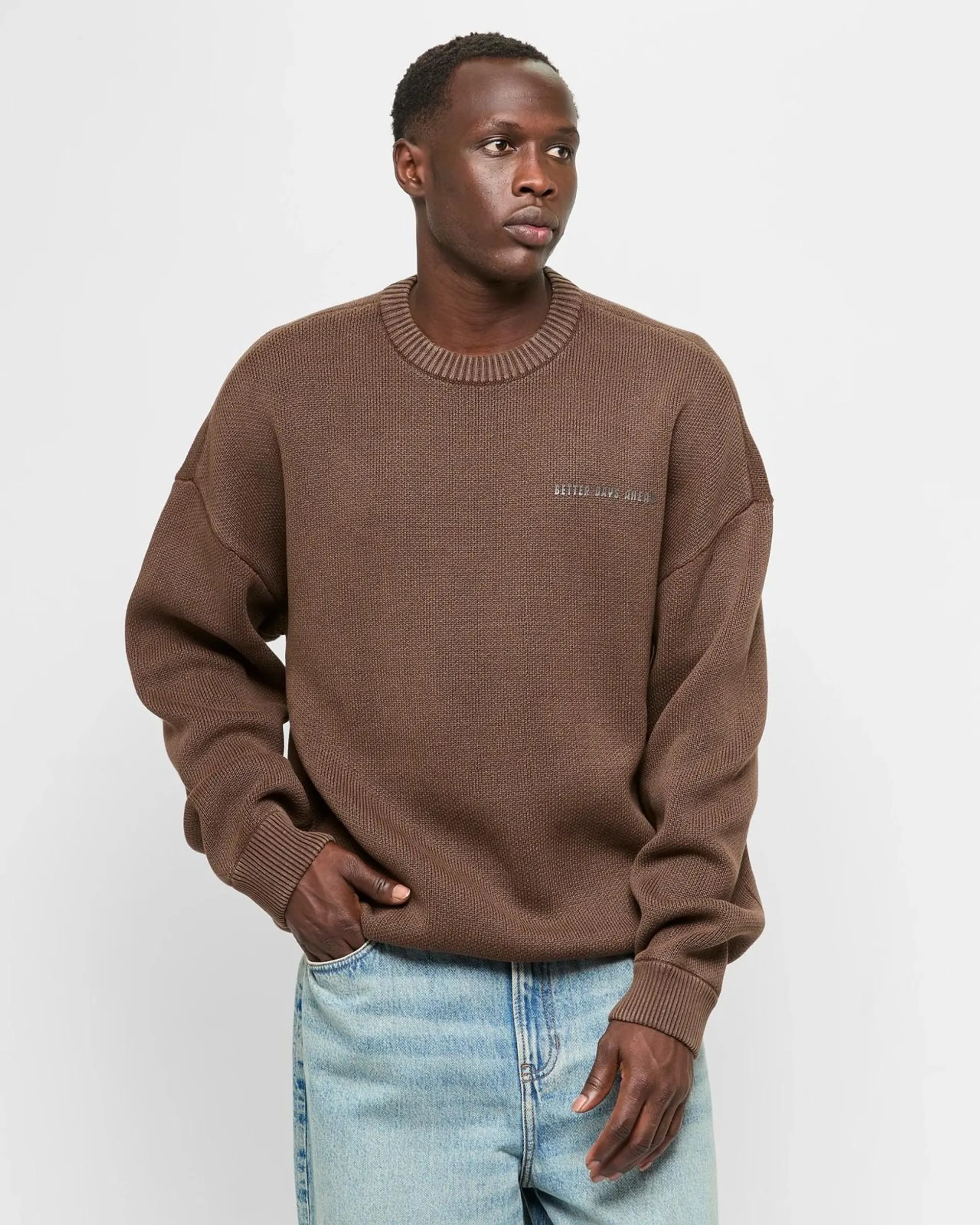 Knit Jumper - Commons - Chocolate