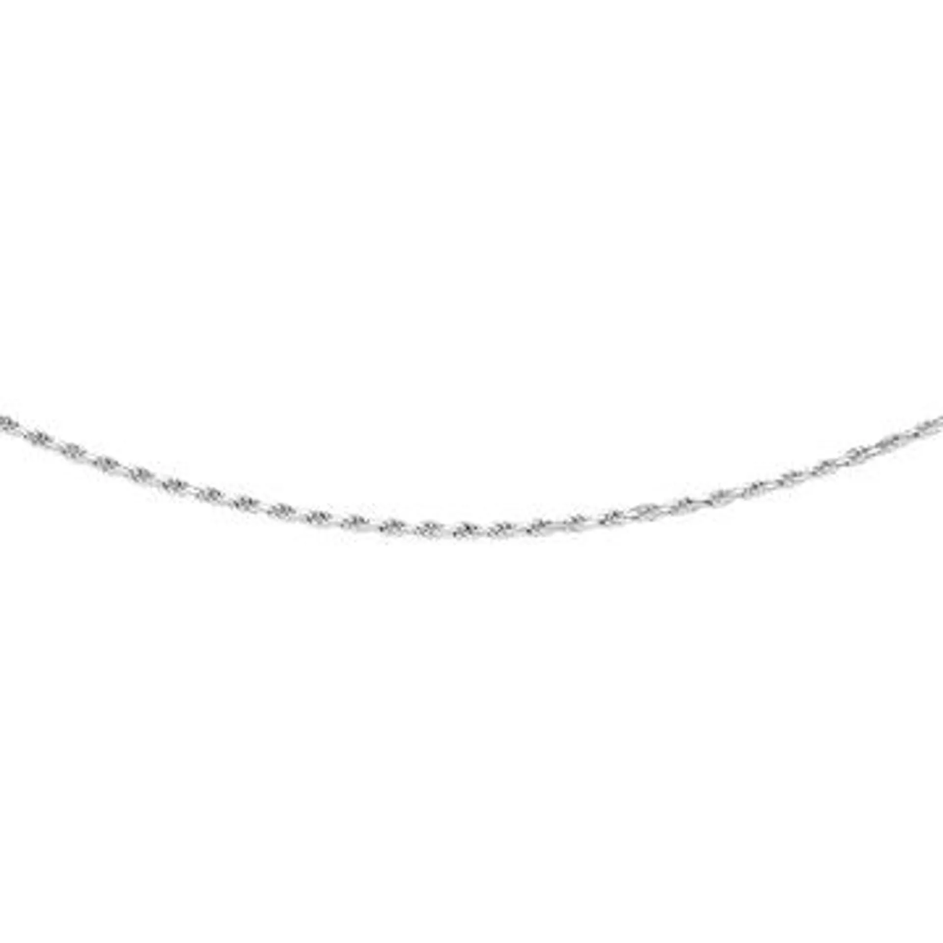 Silver 60cm Rope Chain