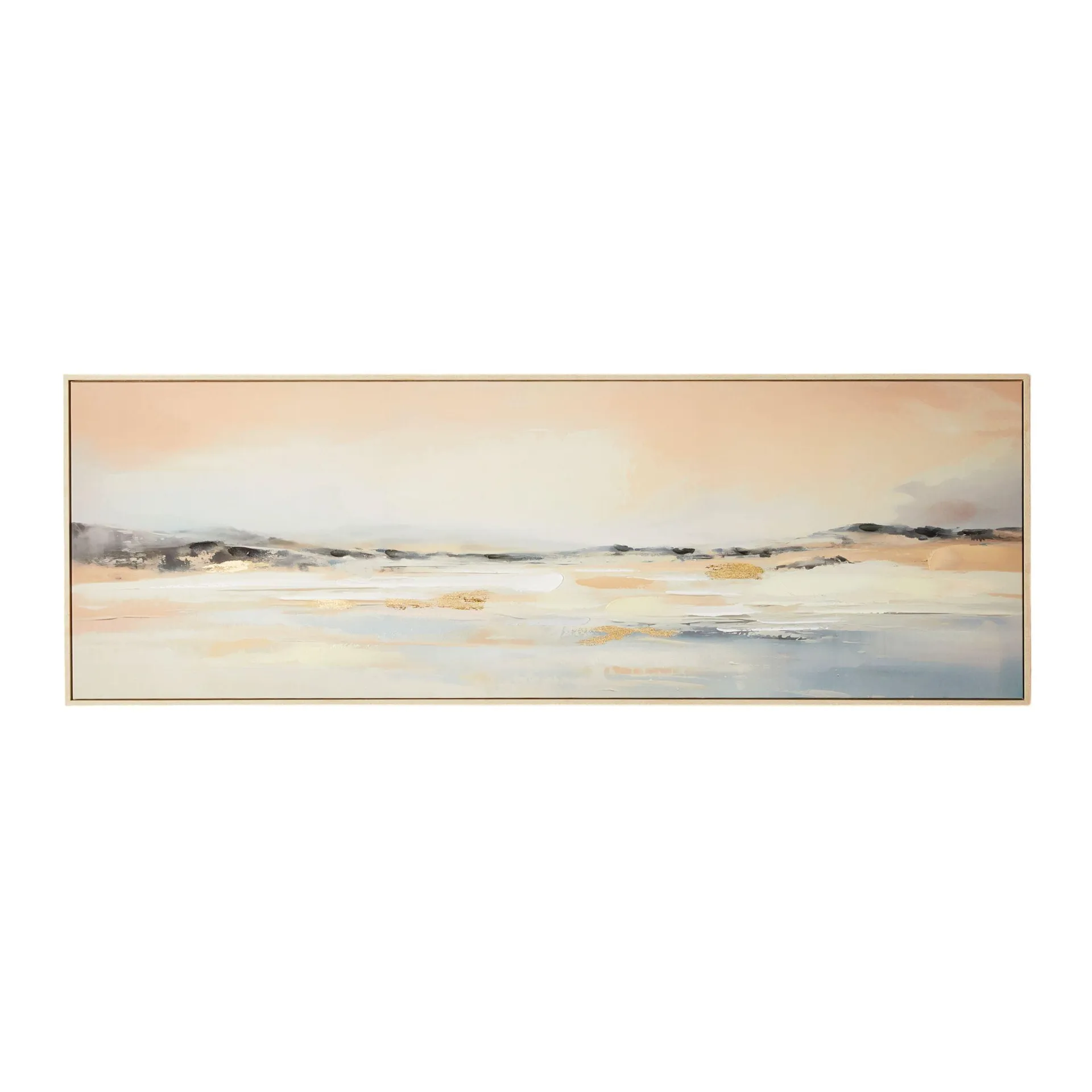 Summer Ocean Framed Canvas Print 152.5x52.5cm