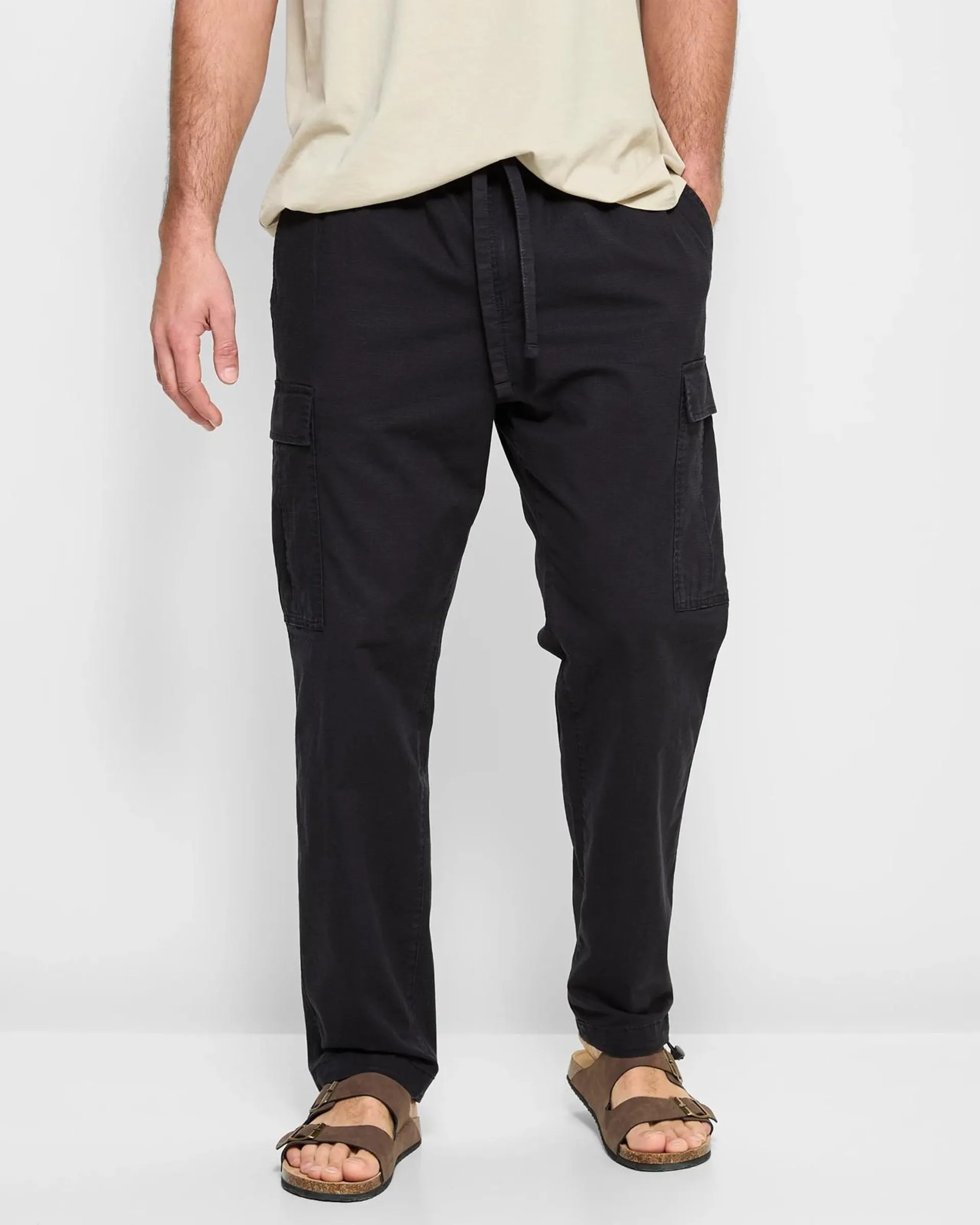 Parachute Cargo Pants - Black