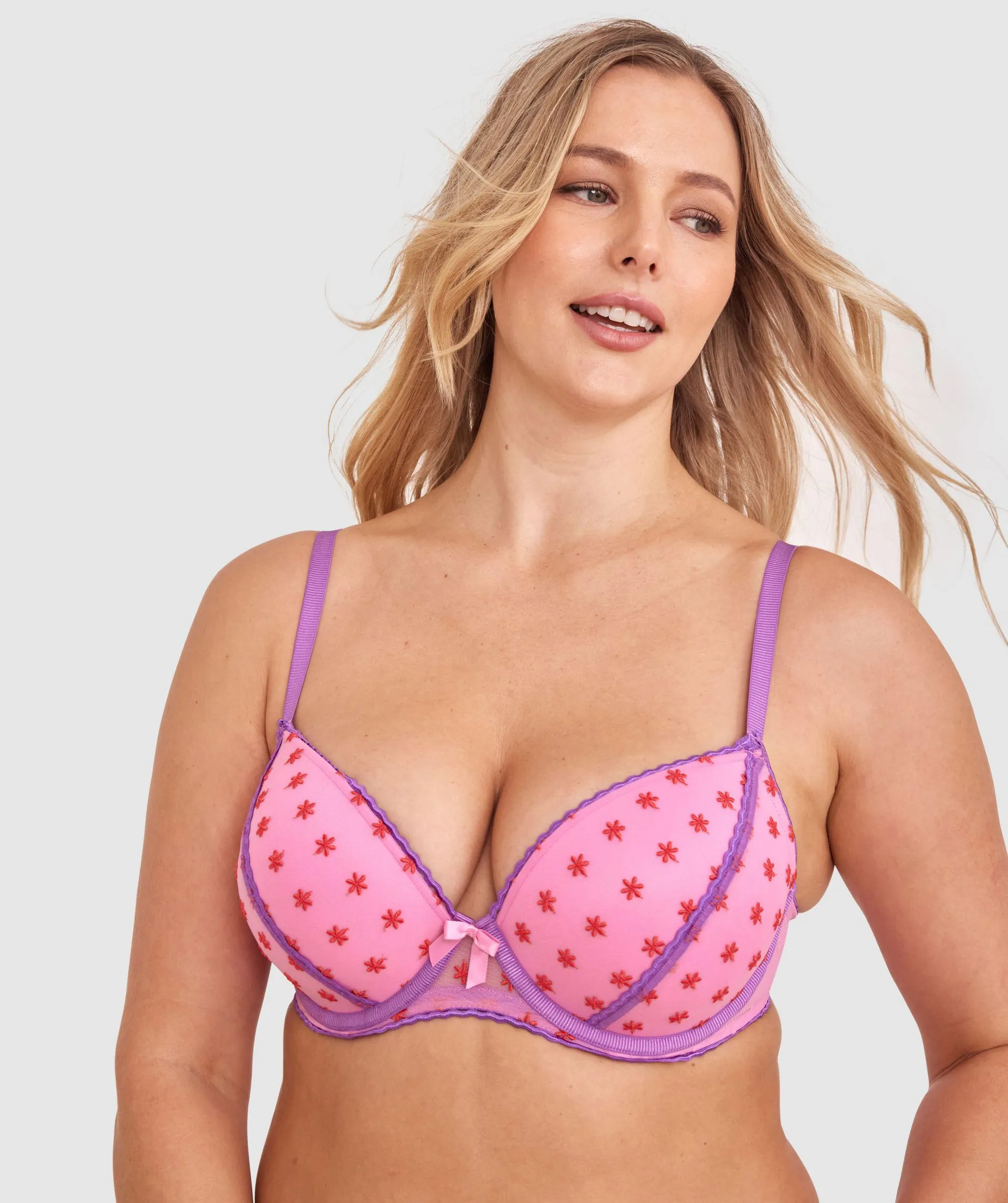 Twiggy Push Up Bra - Pink