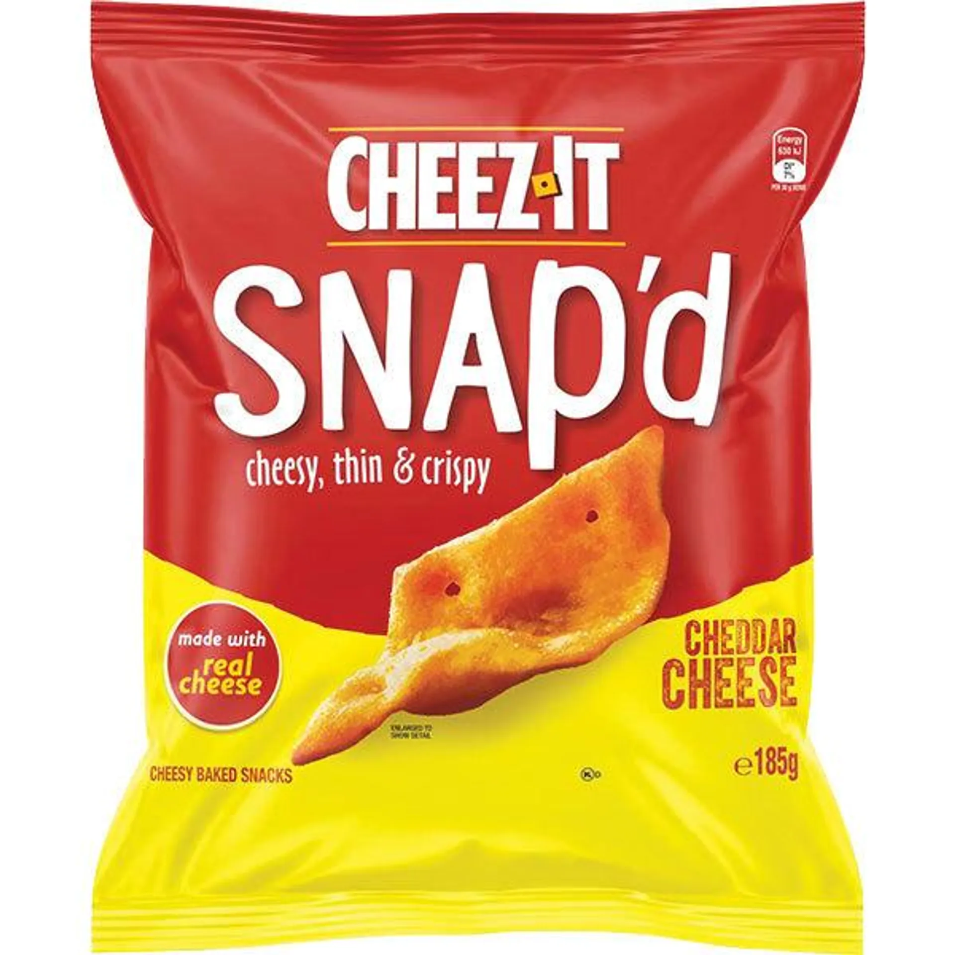 Cheez it Snap'd Cheddar Cheese 185g