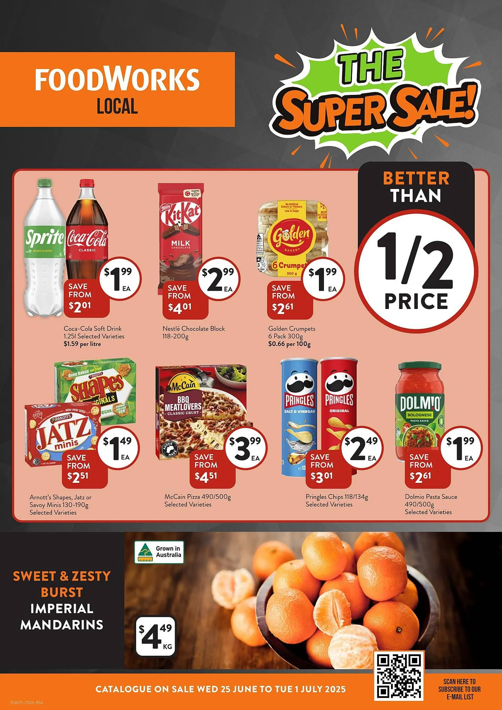 Foodworks catalogue - Catalogue valid from 25 June to 1 July 2025 - page 1