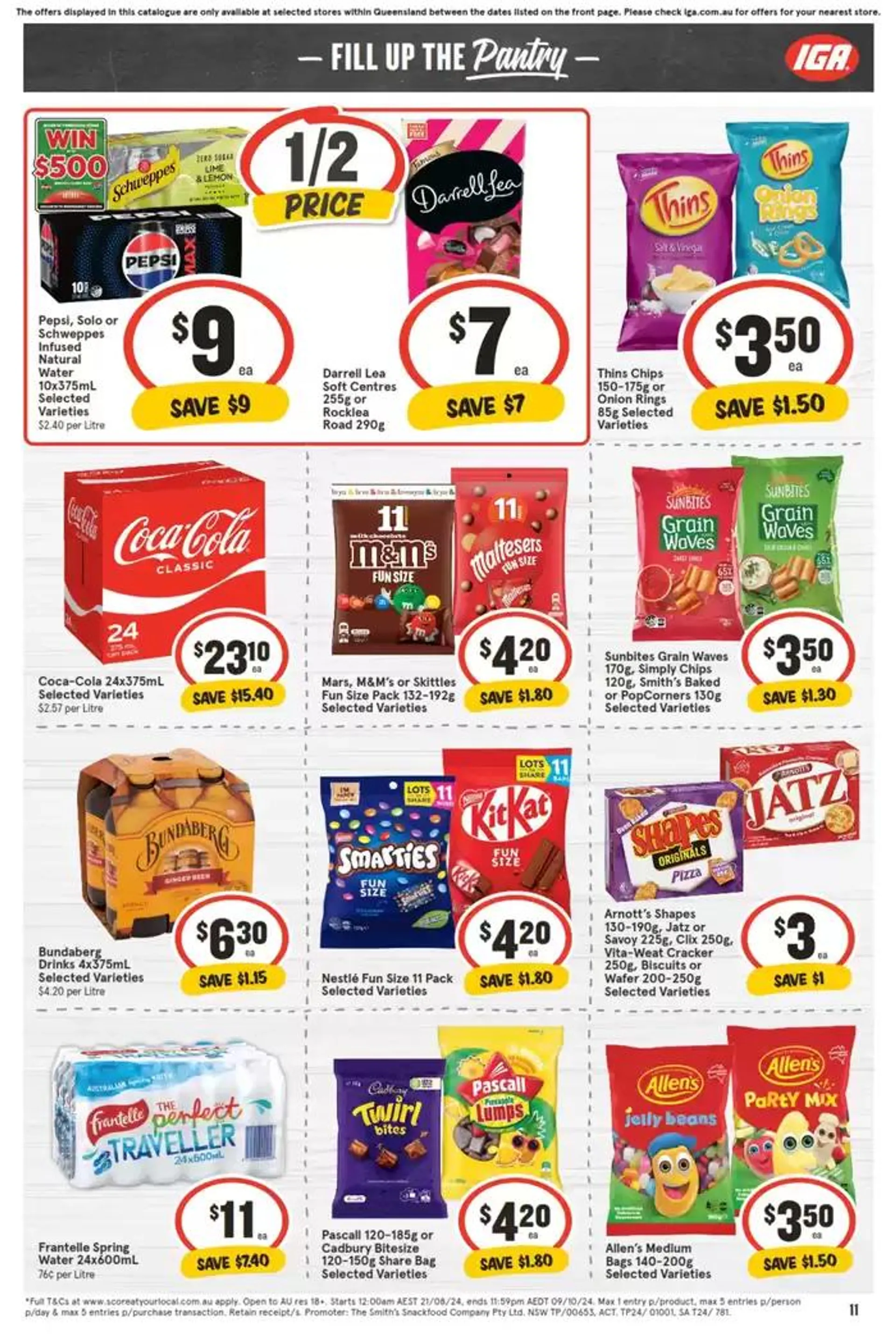 IGA - 1/2 Price - 02/10 - Catalogue valid from 2 October to 8 October 2024 - page 11