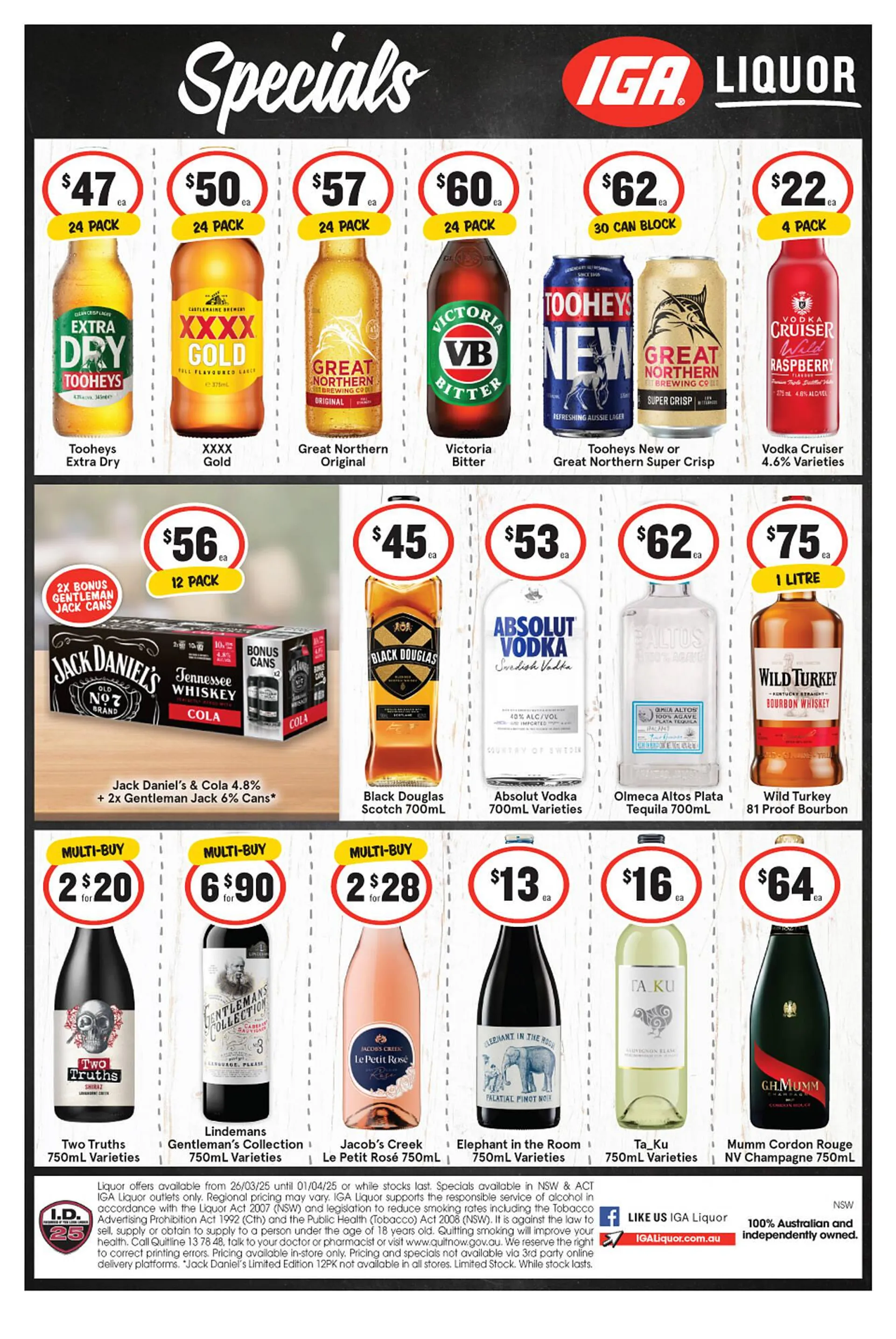 IGA Liquor catalogue - 1