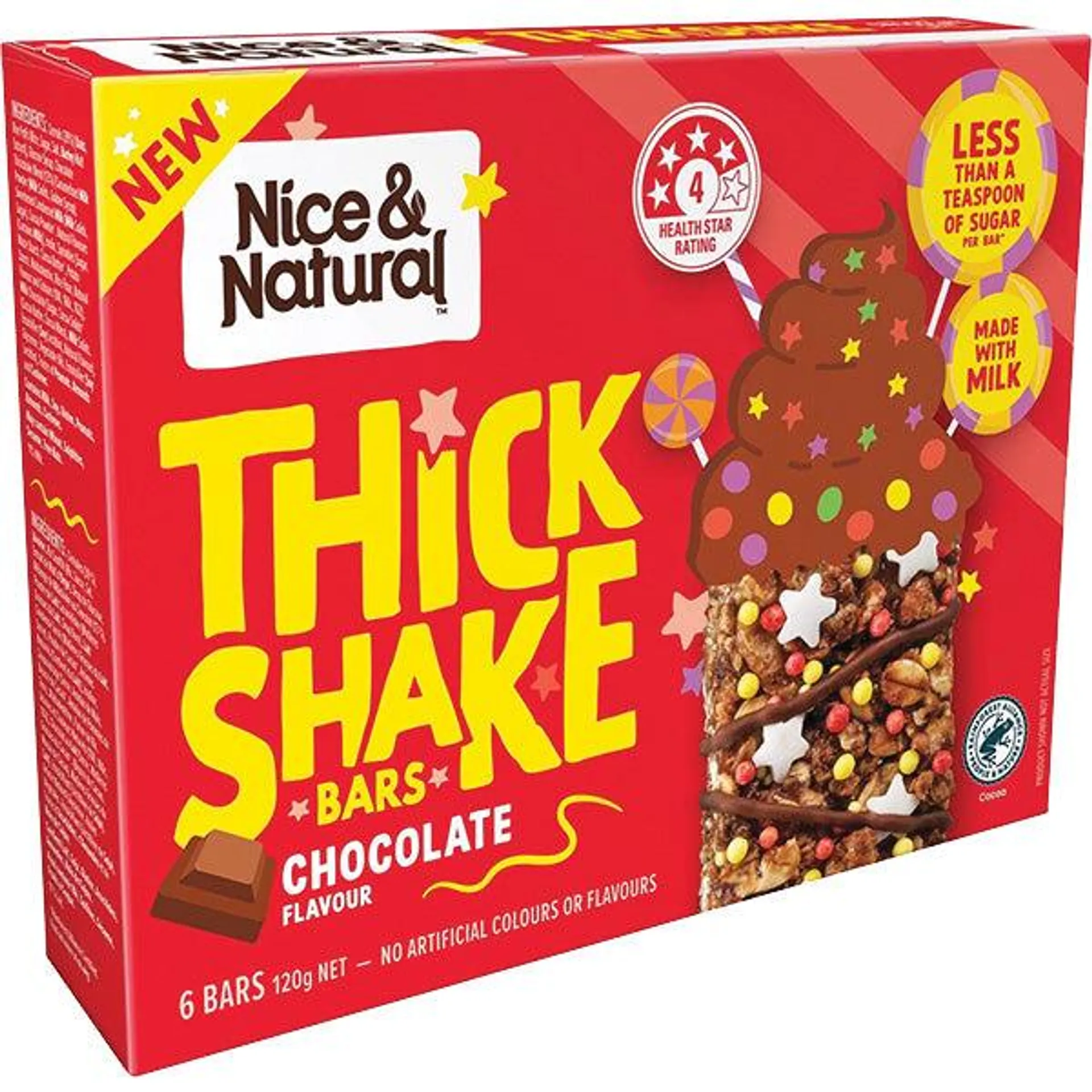 3 for $5 - Nice & Natural Thick Shake Chocolate Bars 6pk