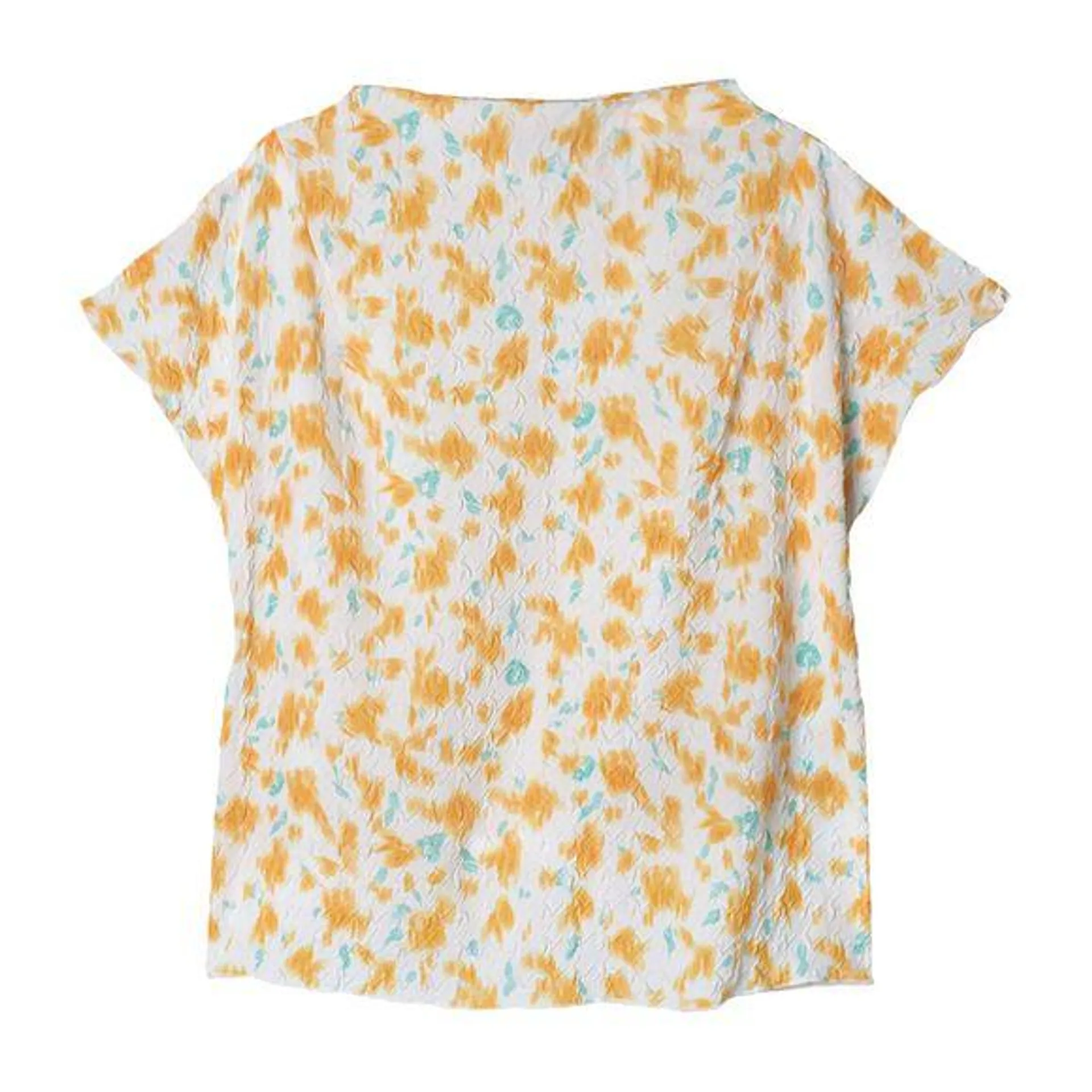 Printed Short Sleeve Pullover Top