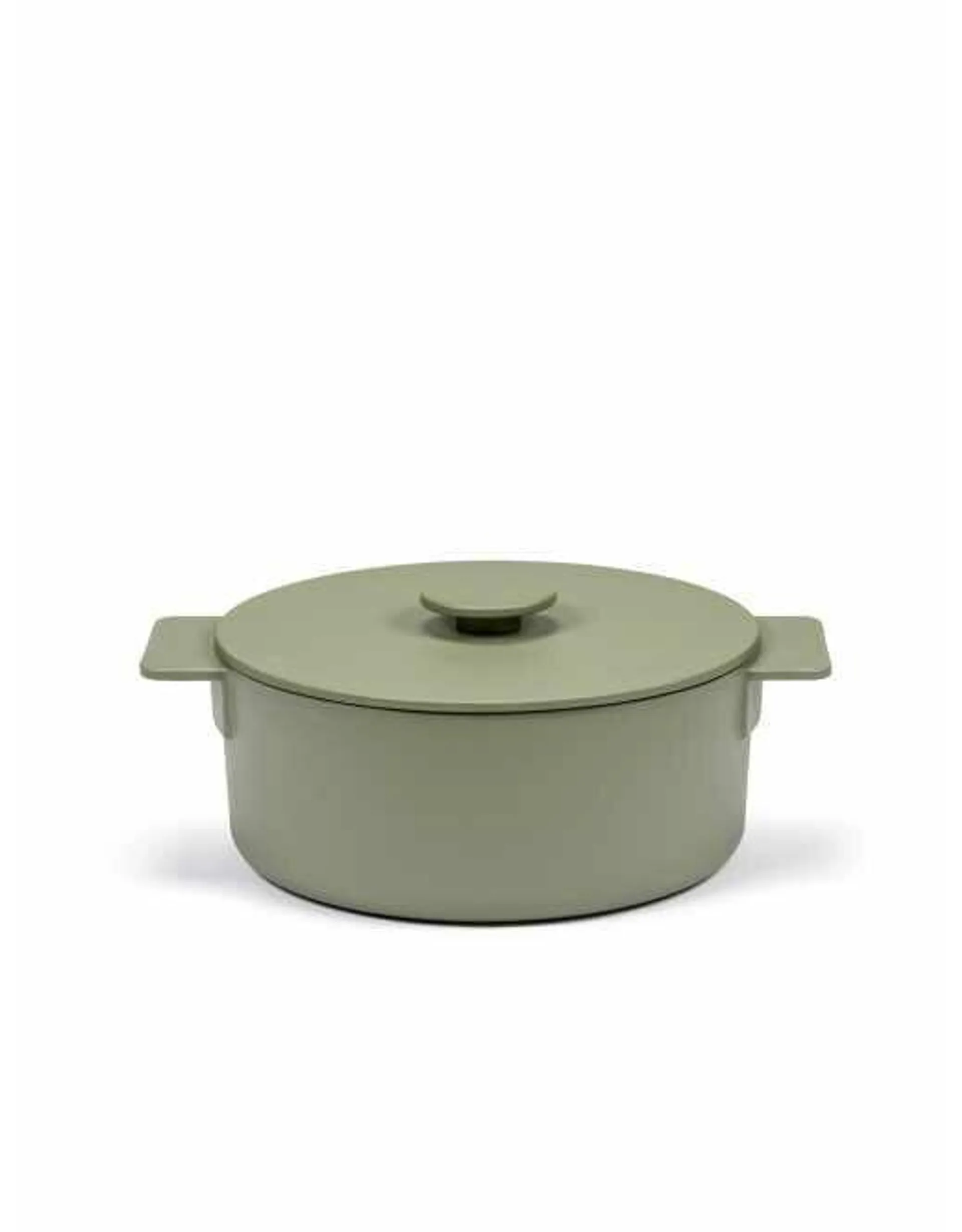 Serax Camo Green Large Cast Iron Pot B8718103G