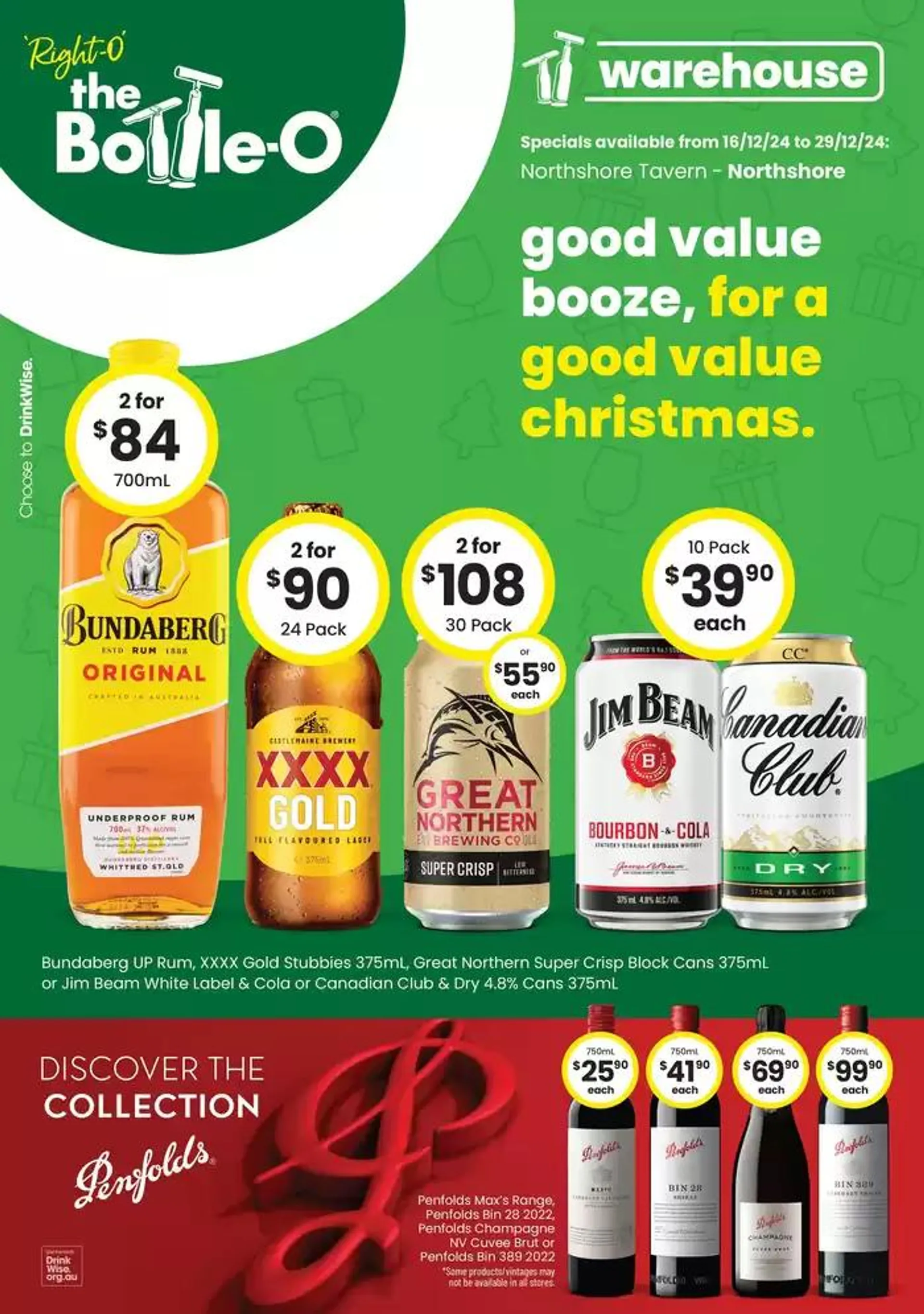 Good Value Booze, For Good Value Christmas. QLD 16/12 - 1