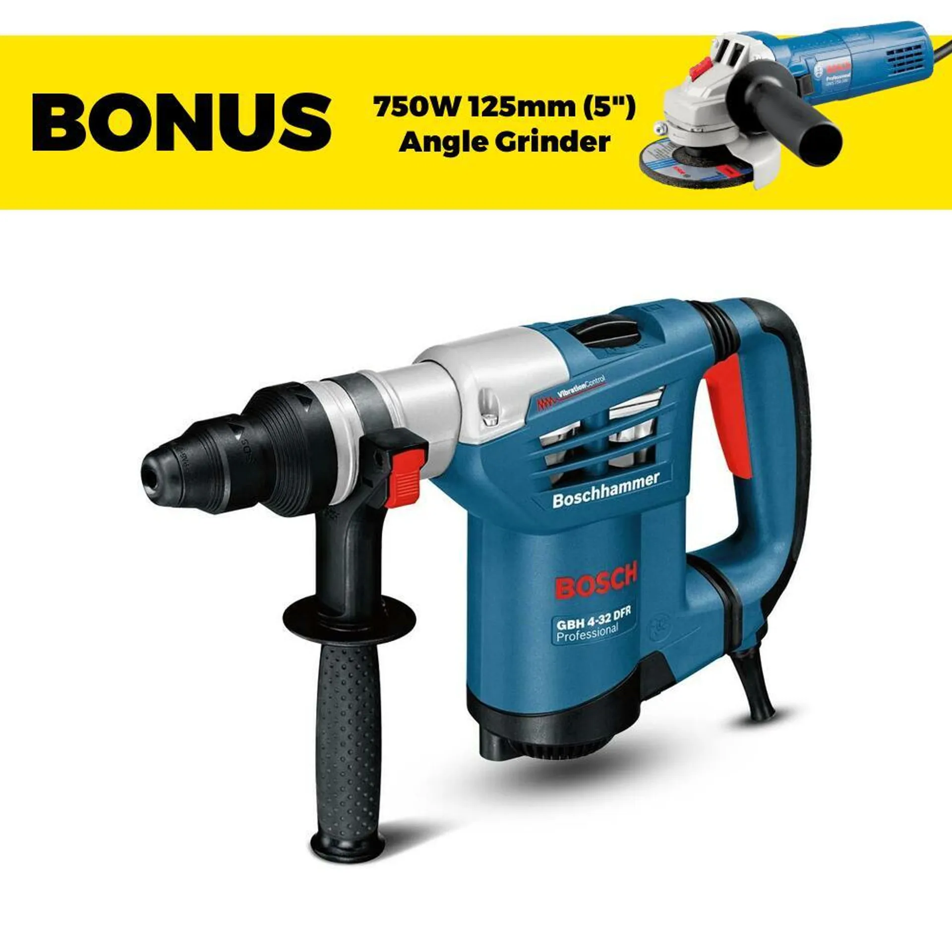 Bosch GBH 4-32 DFR (0.611.332.141) 900W 4.7KG SDS Plus Rotary Hammer