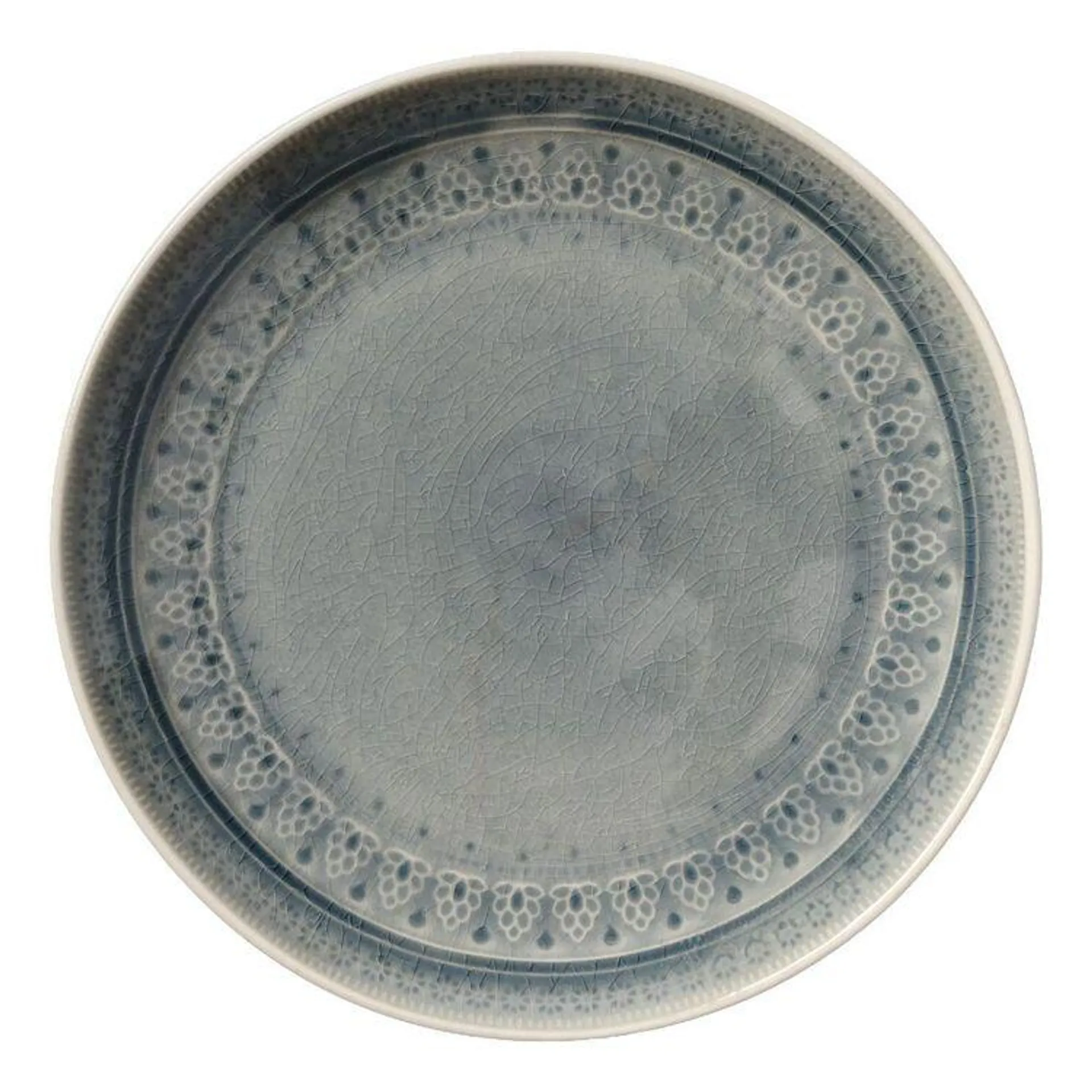 Culinary Co Glaze Embossed Dinner Plate Grey 27 cm