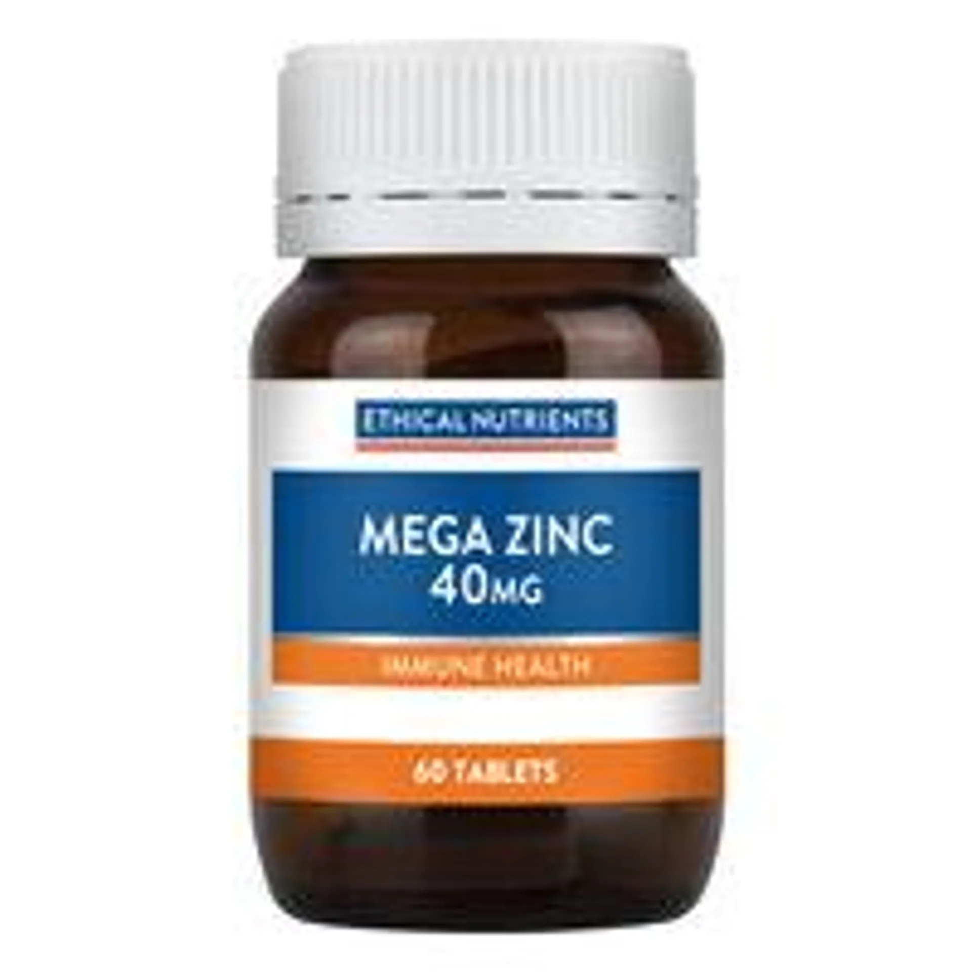 Ethical Nutrients Mega Zinc 40mg Tablets 60