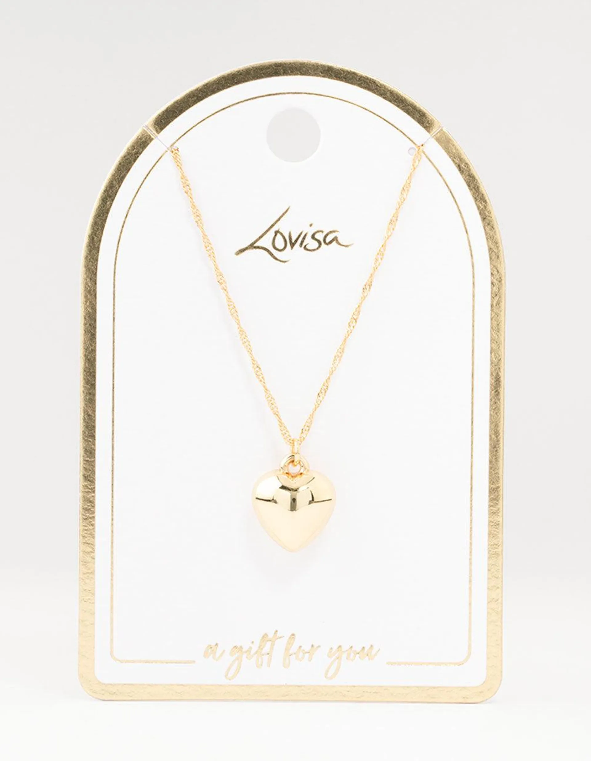 Gold Plated Heart Necklace