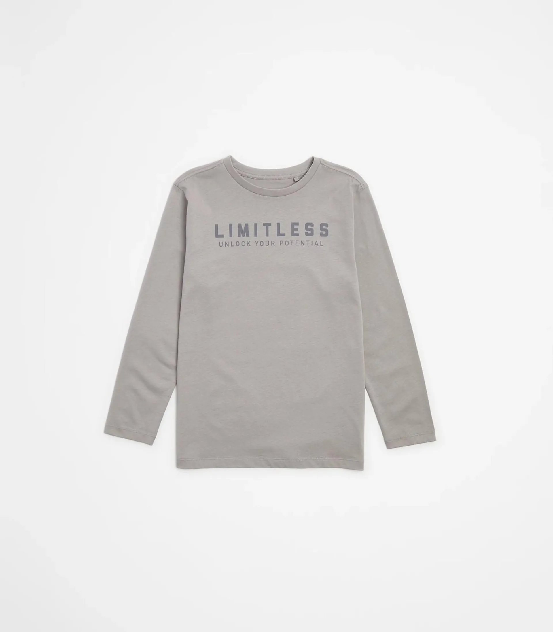 Organic Cotton Print Top - Limitless Grey