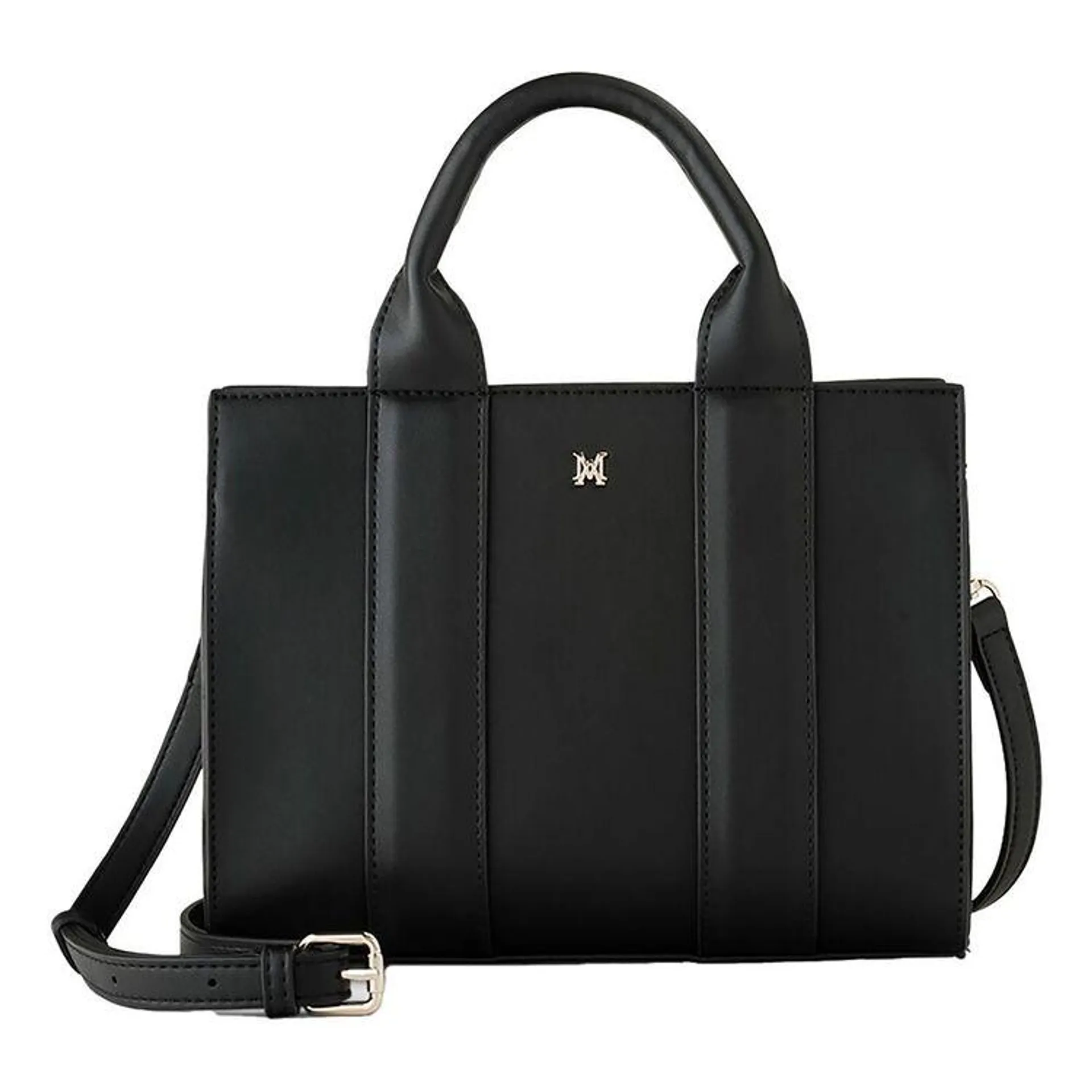 Madison Nova Small Grab Tote With Crossbody Strap Black