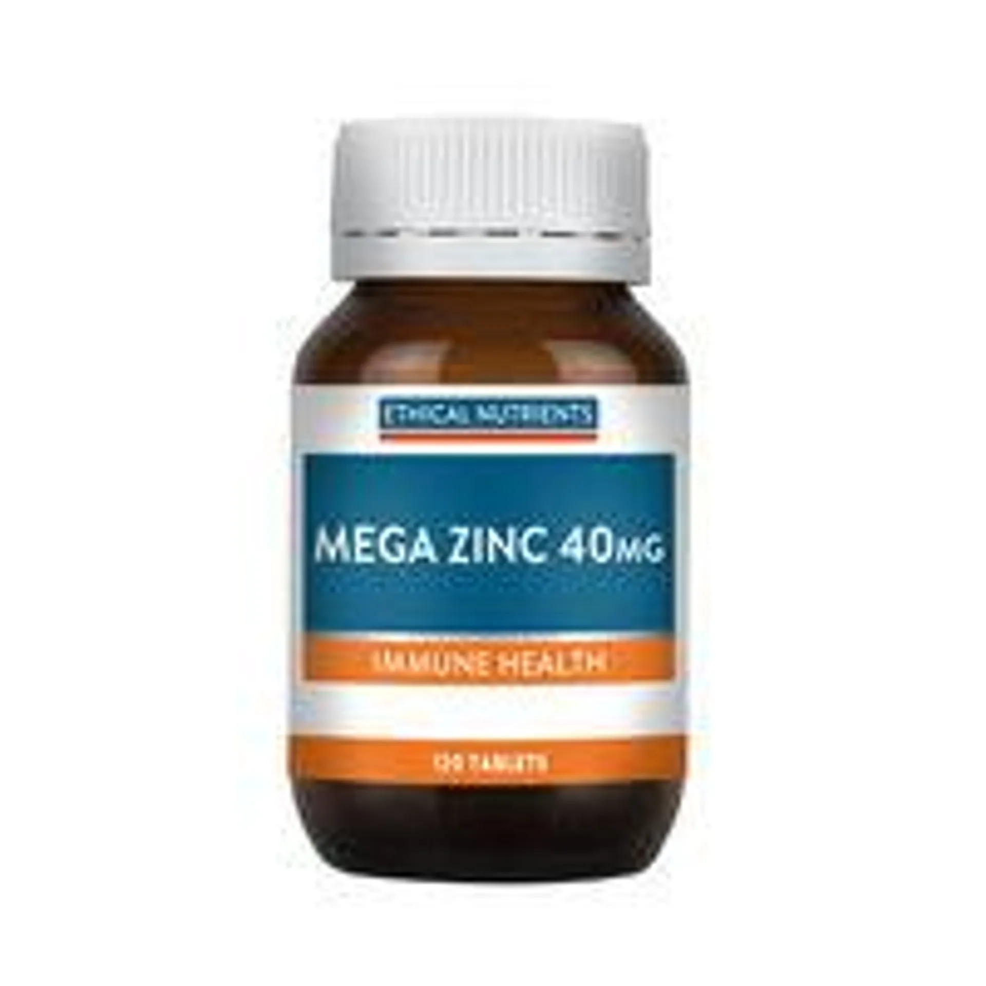 Ethical Nutrients Mega Zinc 40mg Tablets 120