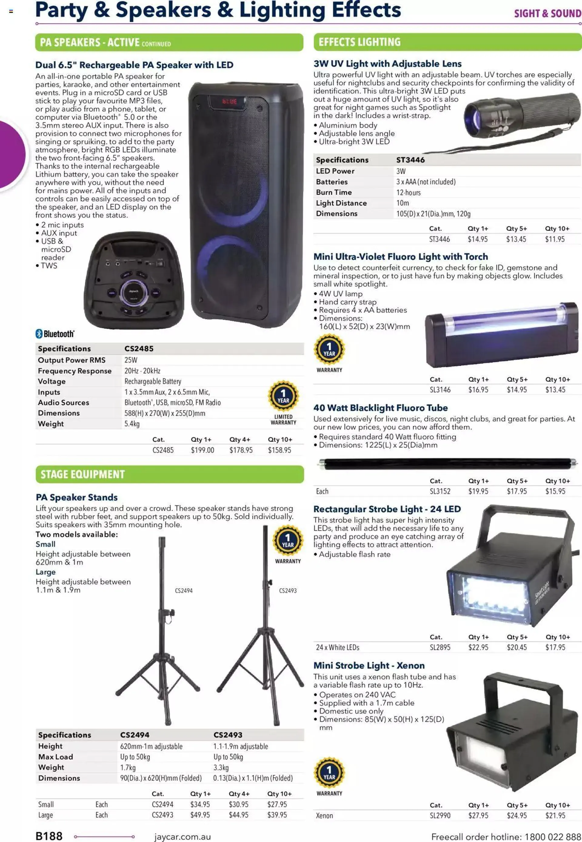 Jaycar Annual Engineering & Scientific Catalogue - Catalogue valid from 27 October to 31 December 2024 - page 188