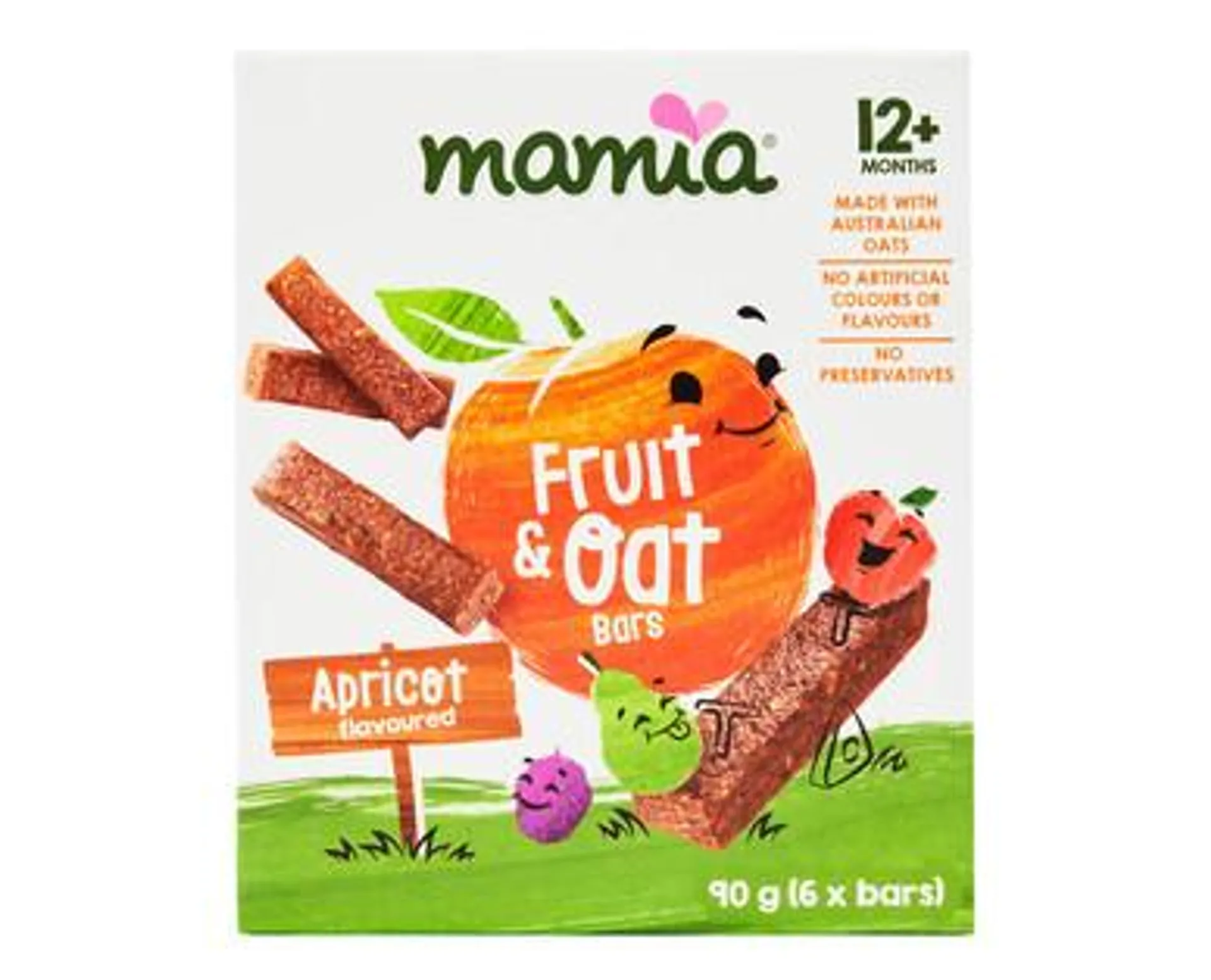 Mamia ® Fruit & Oat Bars 90g - Apricot 12mth+