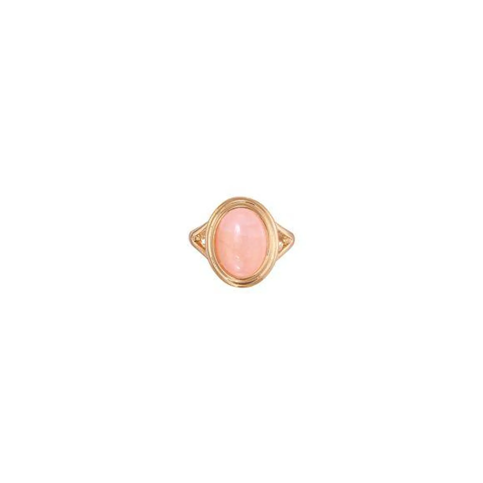 Blushing Goddess Statement Ring - Size 8