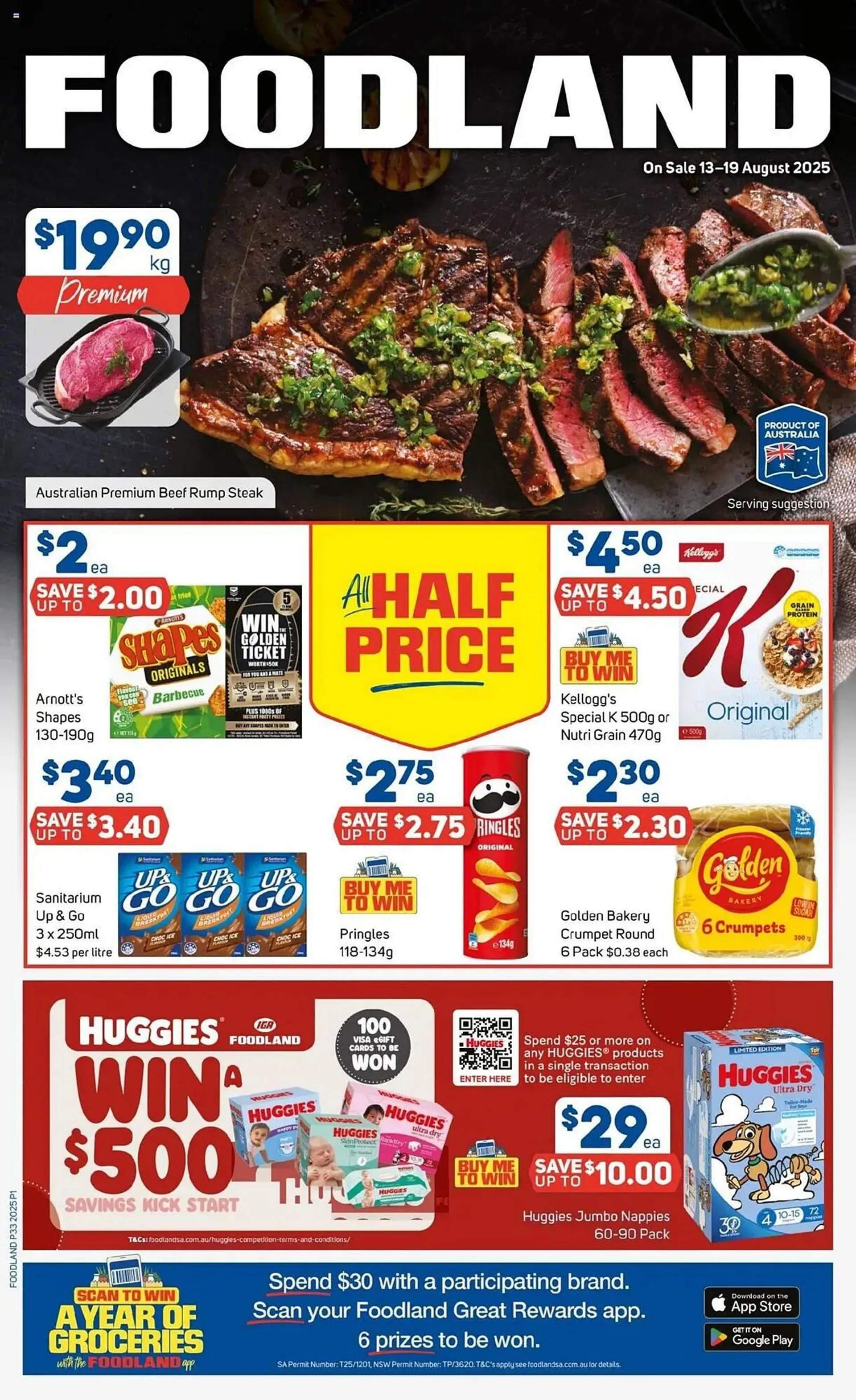 Foodland catalogue - Catalogue valid from 13 August to 19 August 2025 - page 1