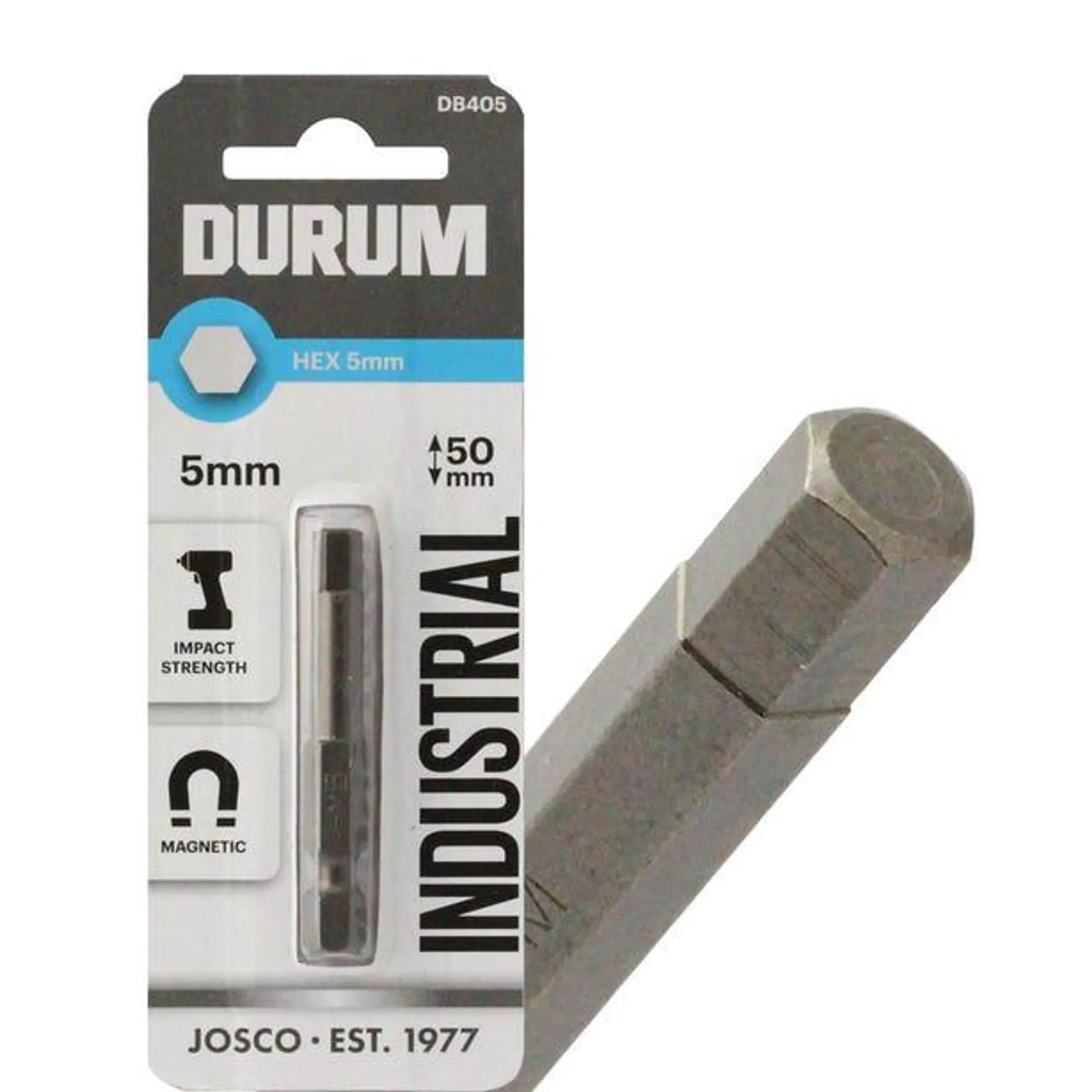 DURUM 5 x 50mm Internal Hex Power Screwdriver Bit