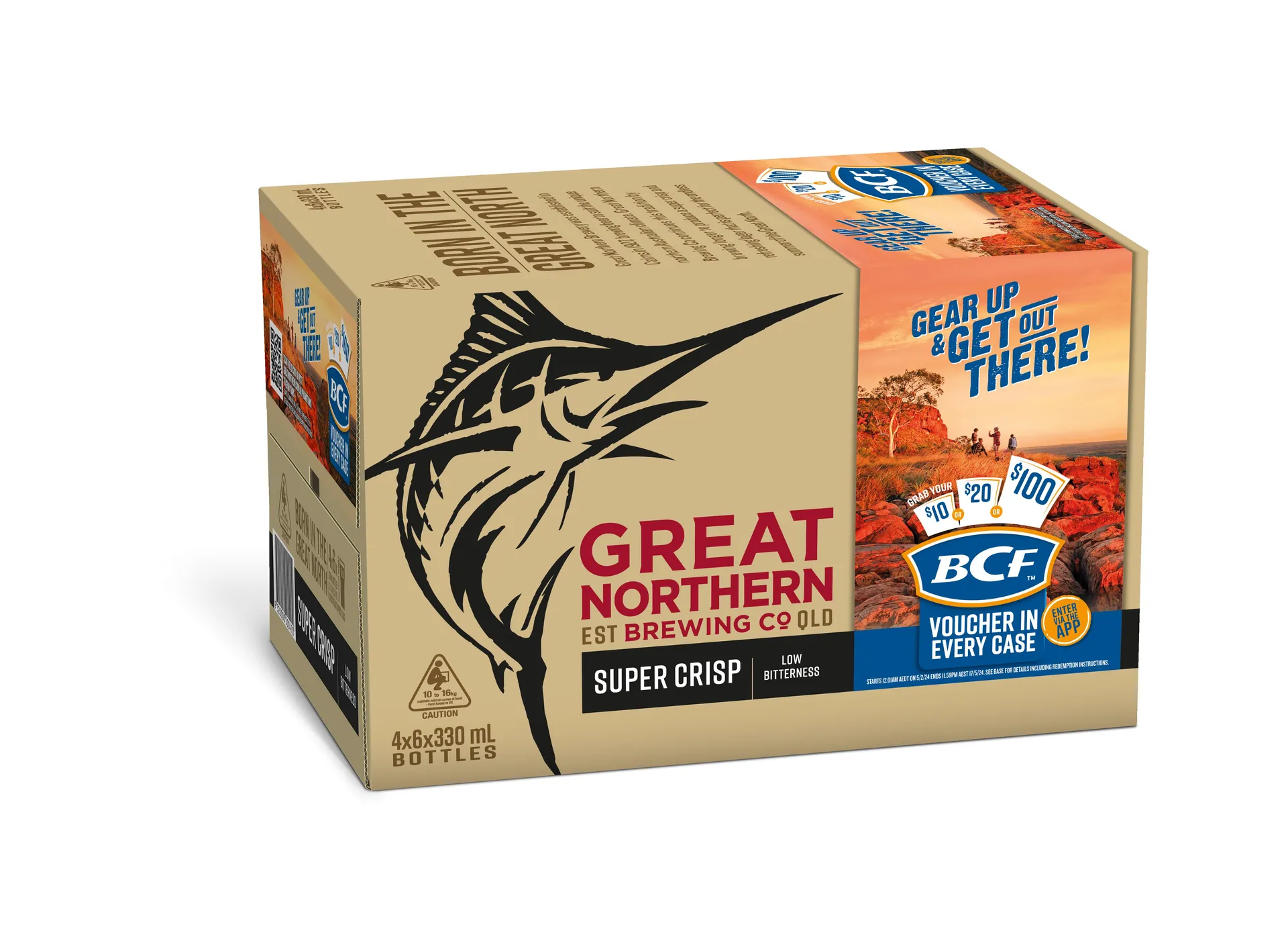 Great Northern Super Crisp 3.5% Bottle 24X330ML