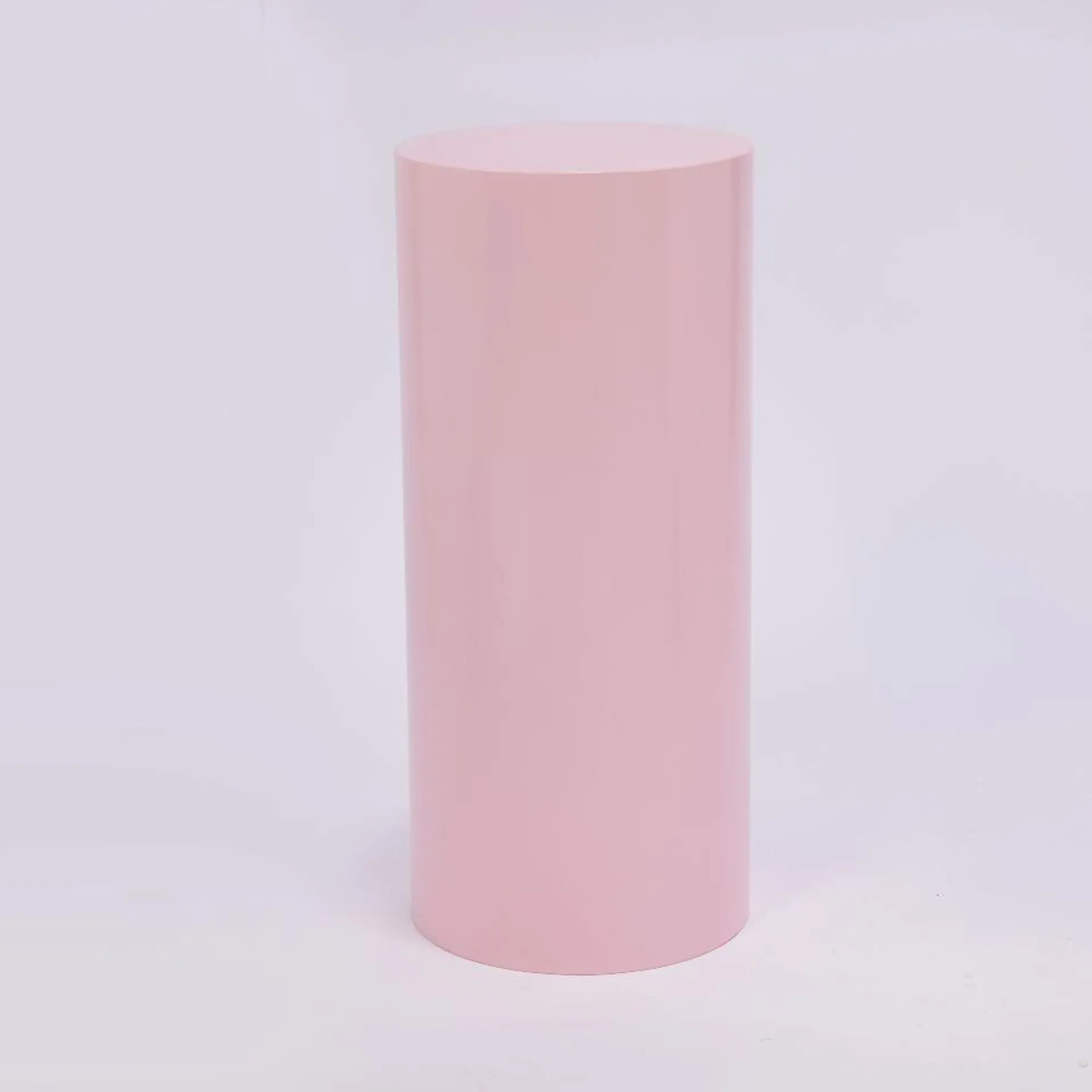 Plinth Pink Iron Round 40cm x 90cm HIRE