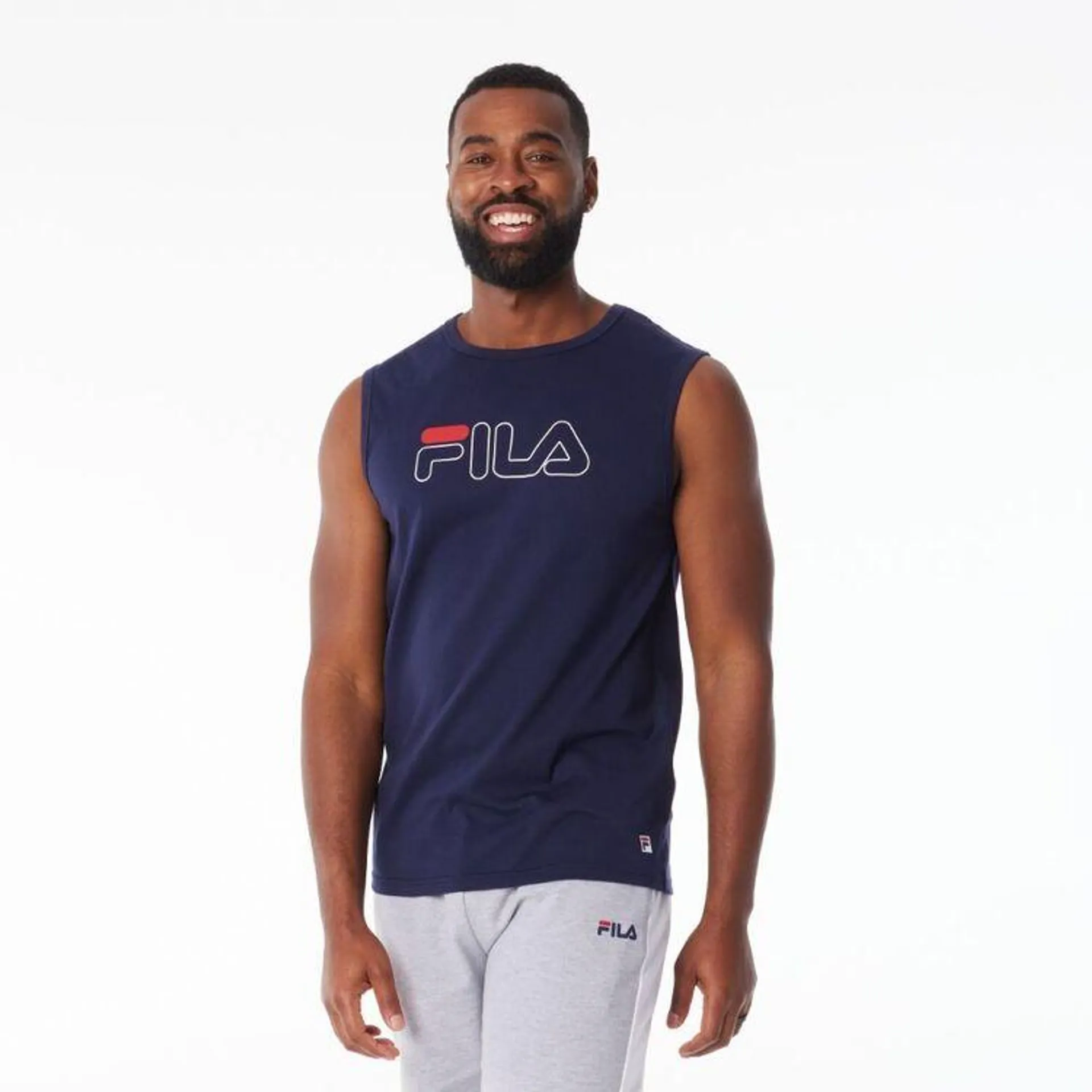 FILA Men's Flynn Tank New Navy